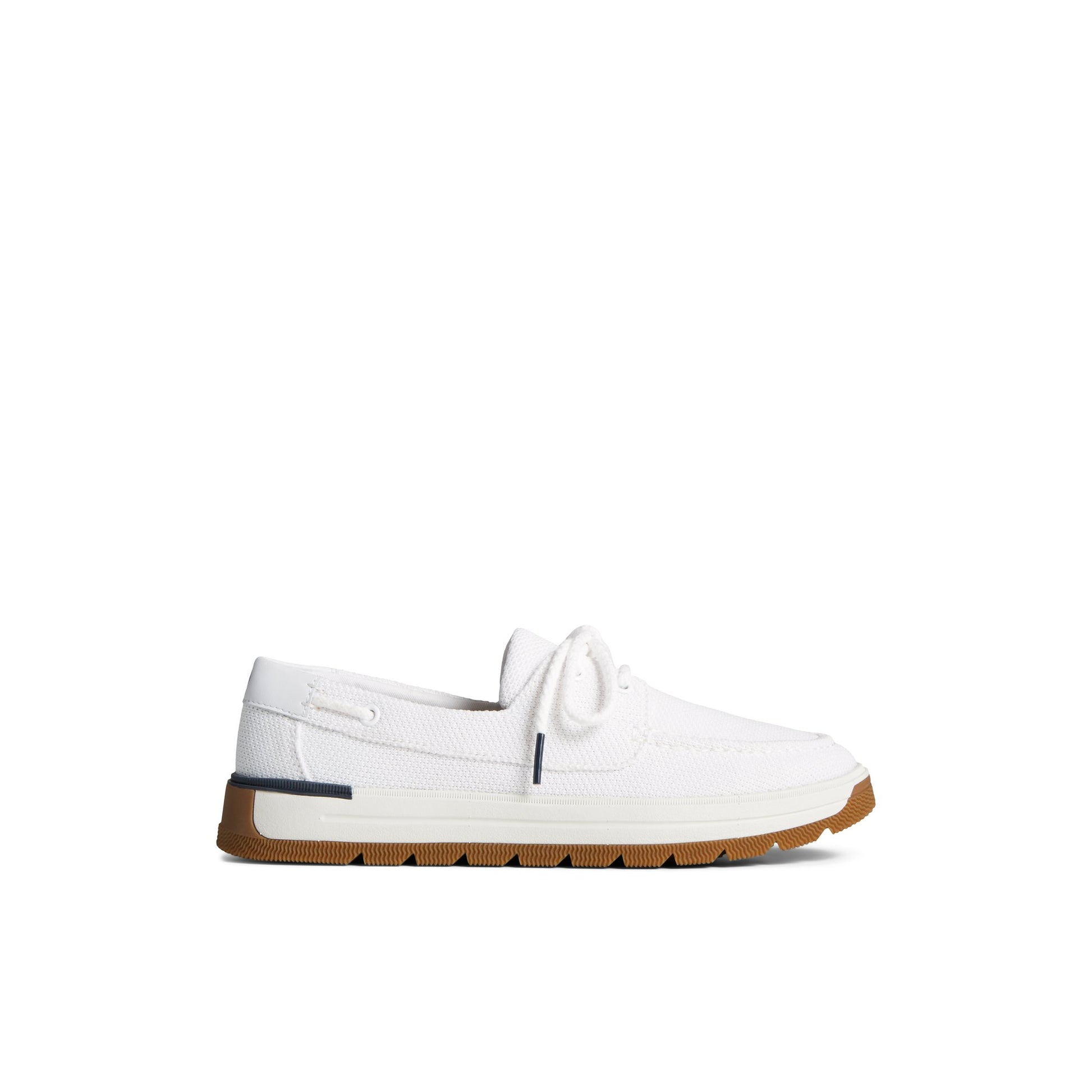 Main View of White Augusta Boat Shoe Boat Shoes for Womens