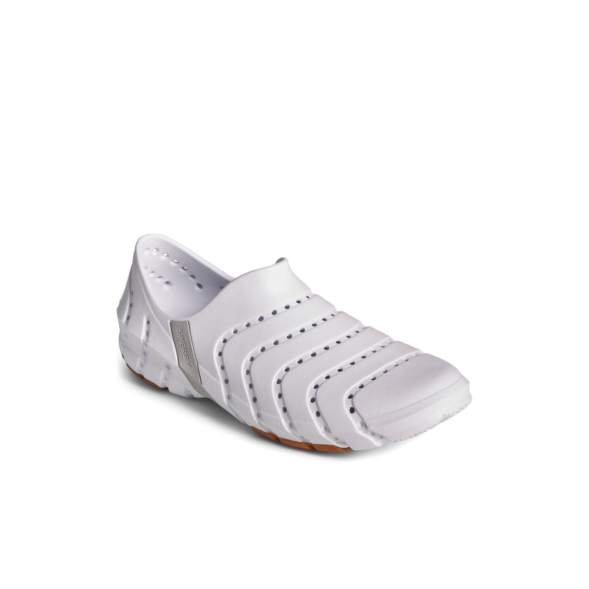 Three-quarter angle of White Water Strider Water Shoes's front side