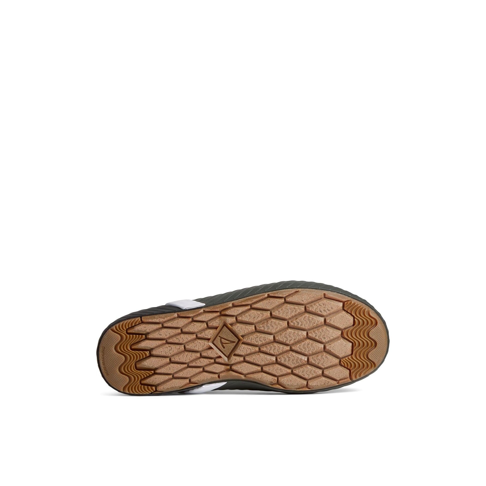 View of Black Cutwater Deck Boot Rain Boot's sole