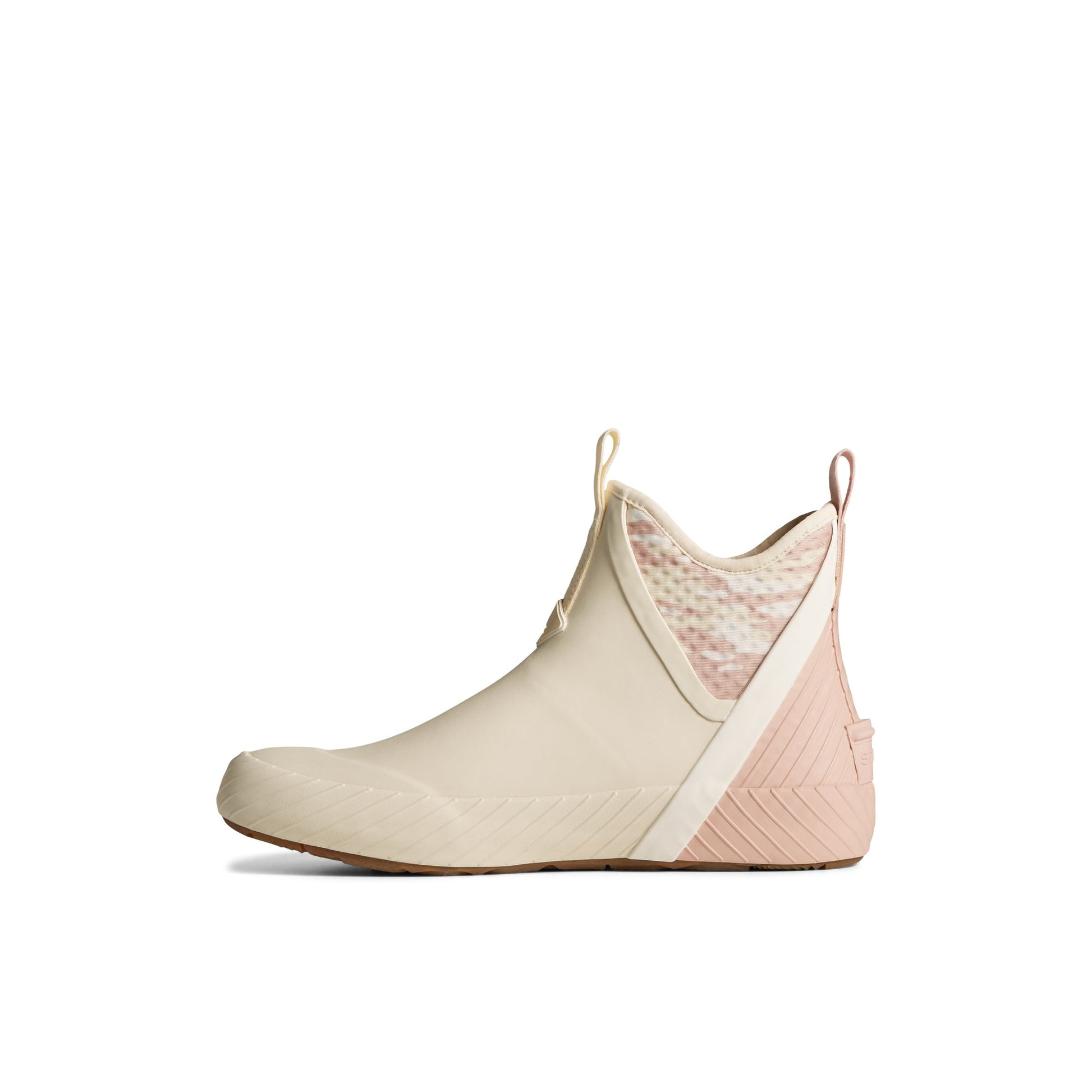 Side view of Bone Cutwater Deck Boot Chelsea Rain Boot