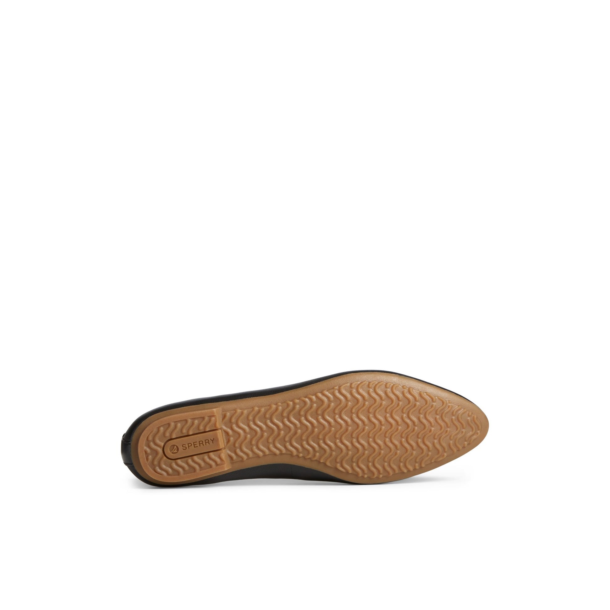 View of Black Piper Ballet Flat Ballerina's sole