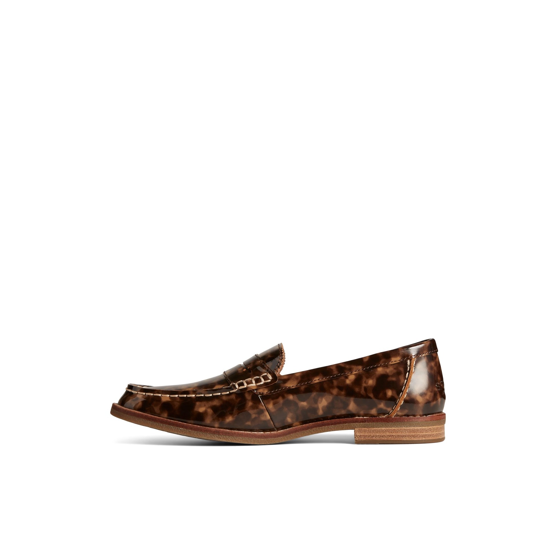 Side view of Brown Seaport Penny Loafer Penny Loafer Shoes