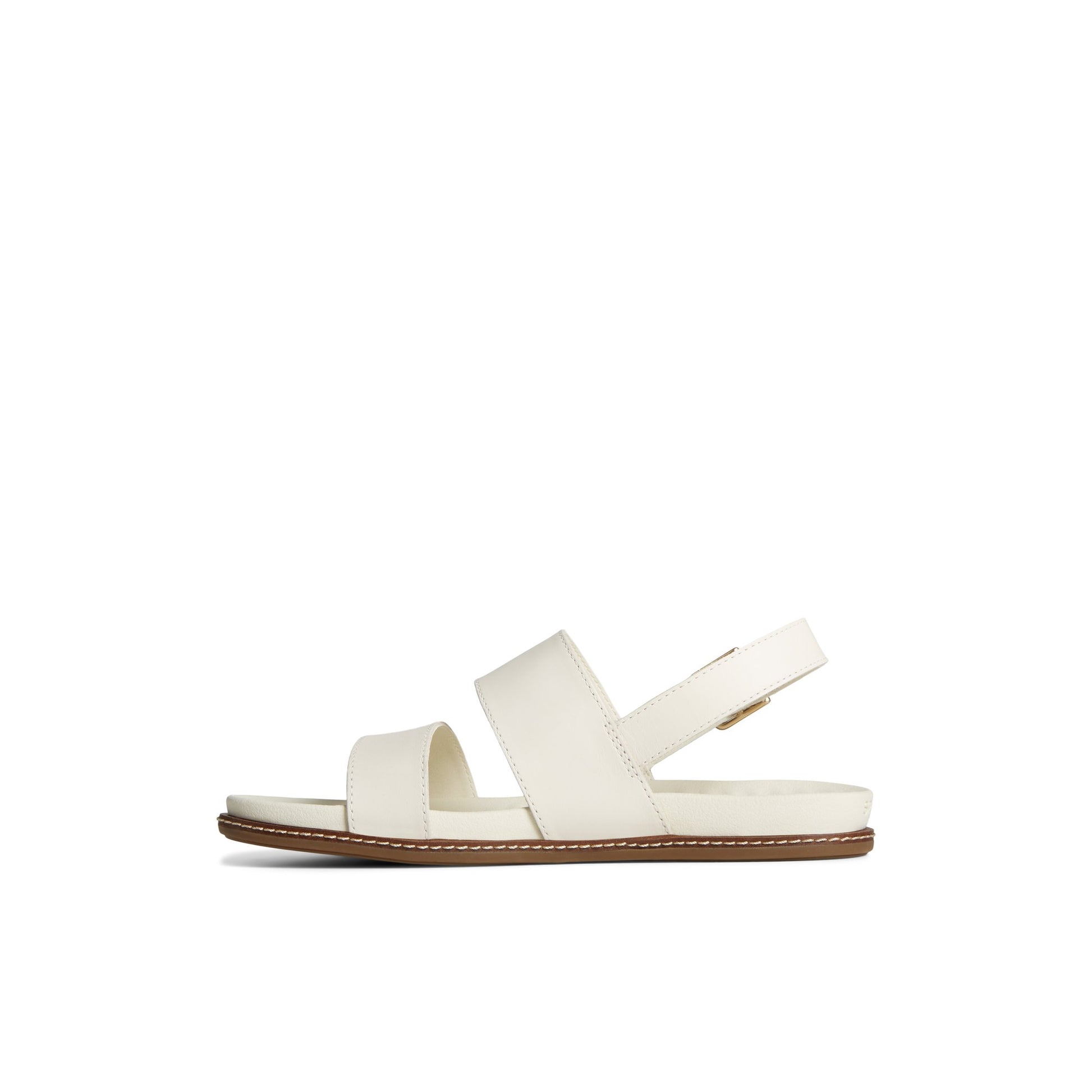 Side view of Bone Waveside PLUSHWAVE™ Backstrap Sandal Strappy Sling Back Sandals