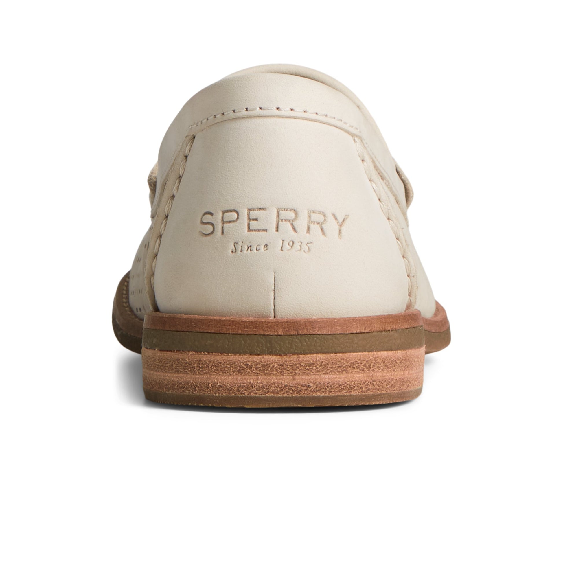 Close-up of the Bone Seaport Perforated Penny Loafer Penny Loafer