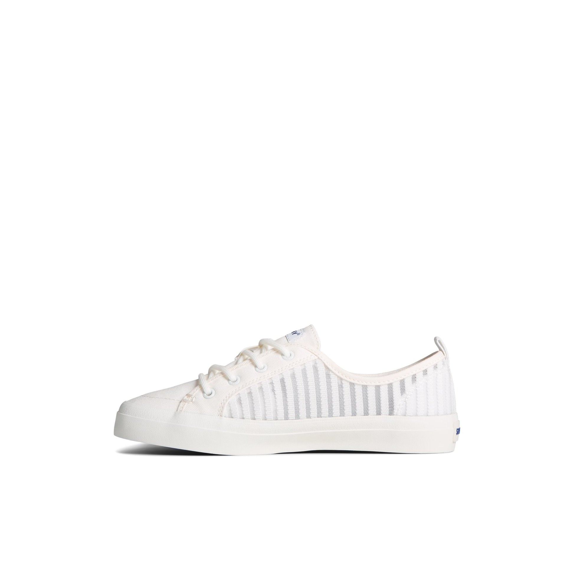 Side view of White Crest Vibe Mesh Sneaker Vulcanized Sneaker
