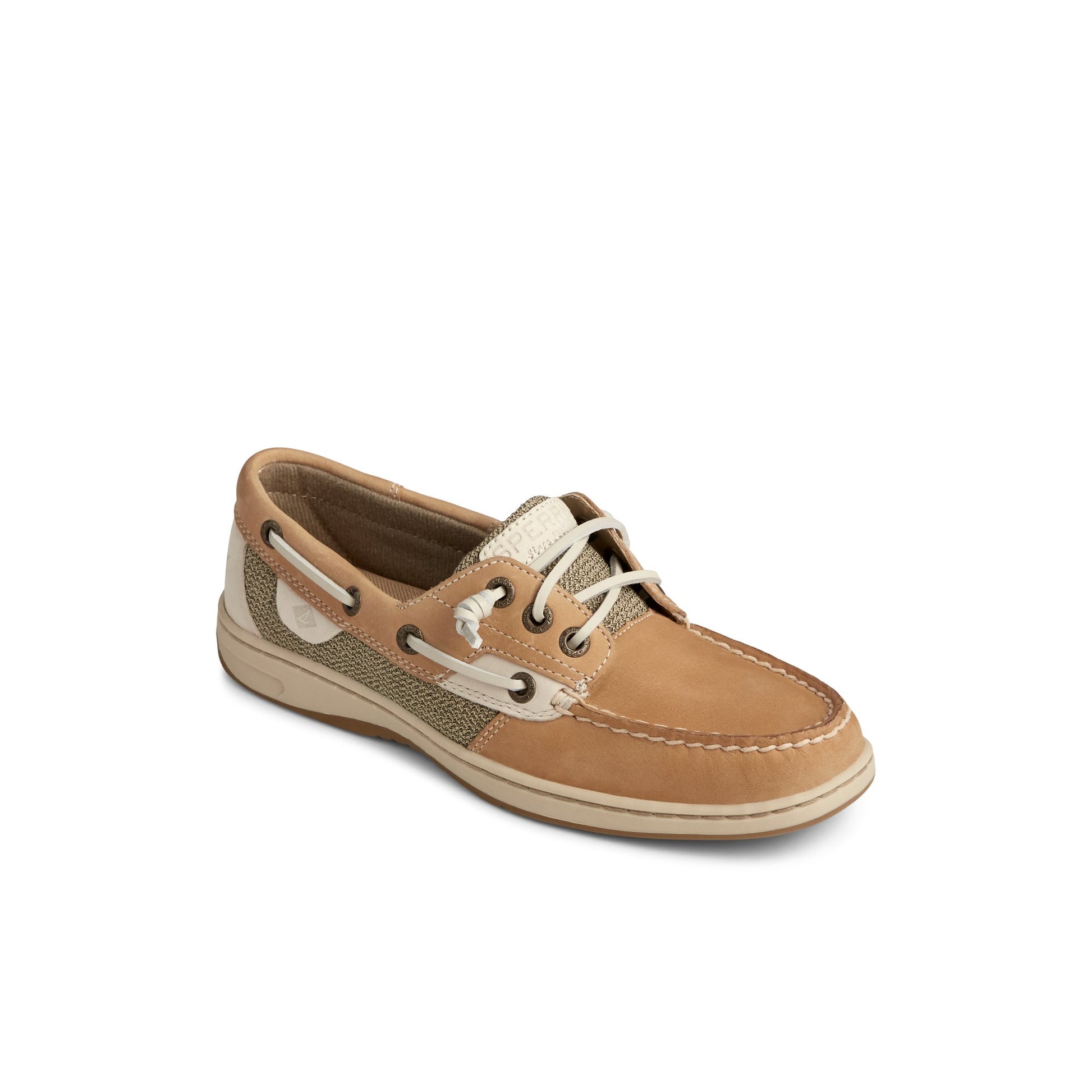 Three-quarter angle of Brown Rosefish 3-Eye Boat Shoe Boat Shoes's front side