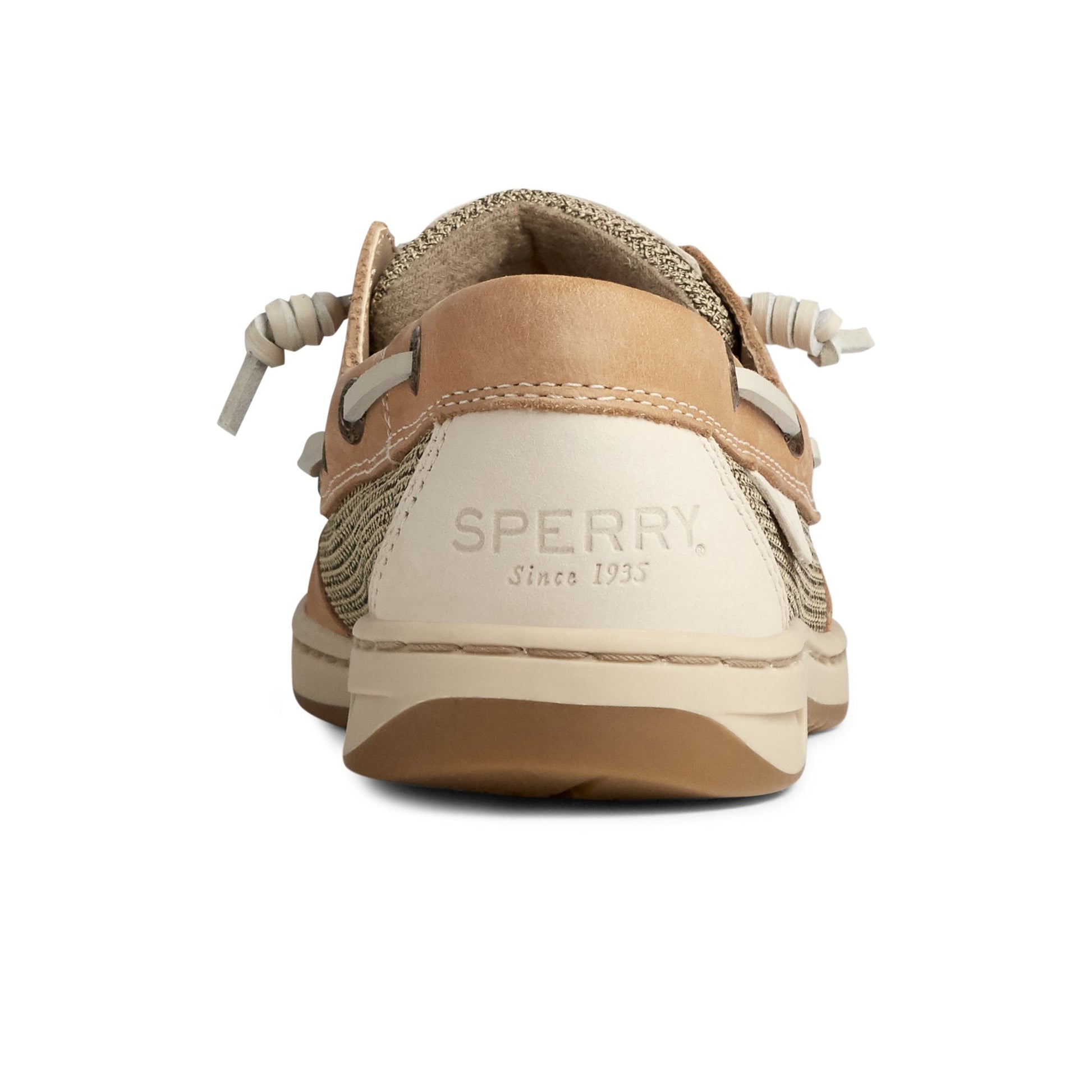 Close-up of the Brown Rosefish 3-Eye Boat Shoe Boat Shoes