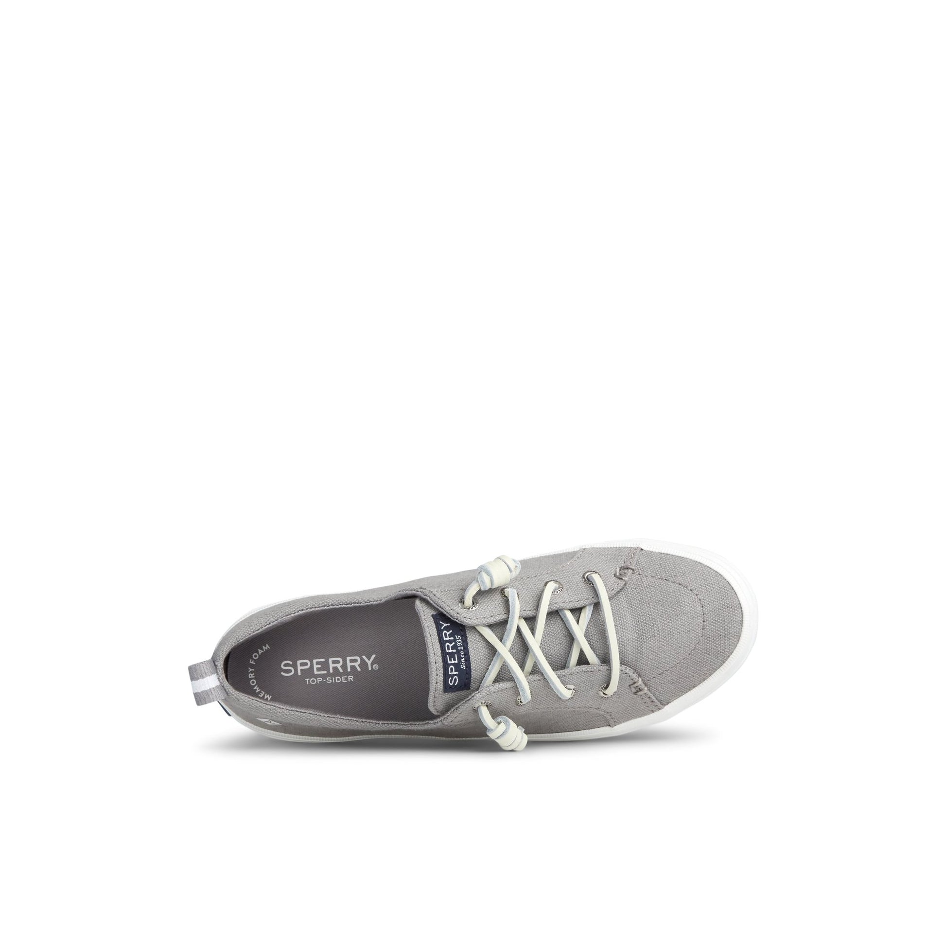 Top-down view of the Grey Crest Vibe Sneaker Vulcanized Sneaker