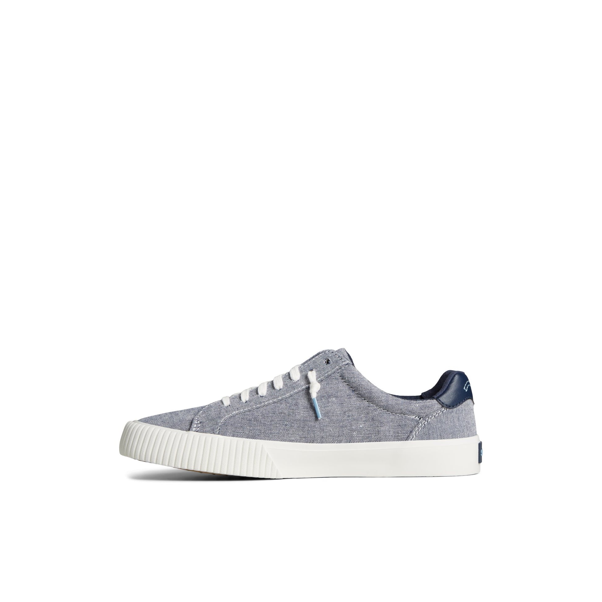 Side view of Navy Bermuda SeaCycled™ Canvas Sneaker Vulcanized Sneaker