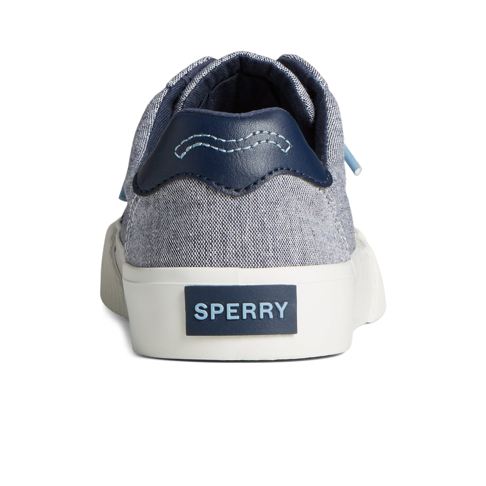 Close-up of the Navy Bermuda SeaCycled™ Canvas Sneaker Vulcanized Sneaker