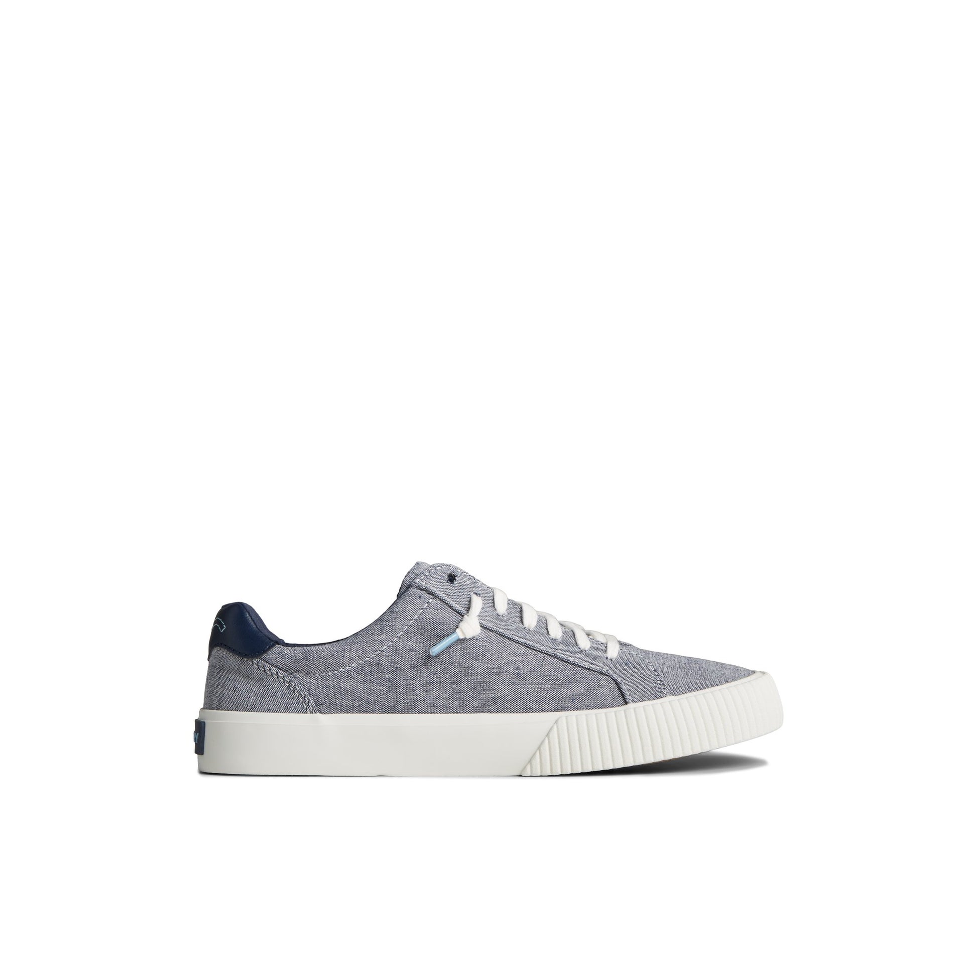 Main View of Navy Bermuda SeaCycled™ Canvas Sneaker Vulcanized Sneaker for Womens