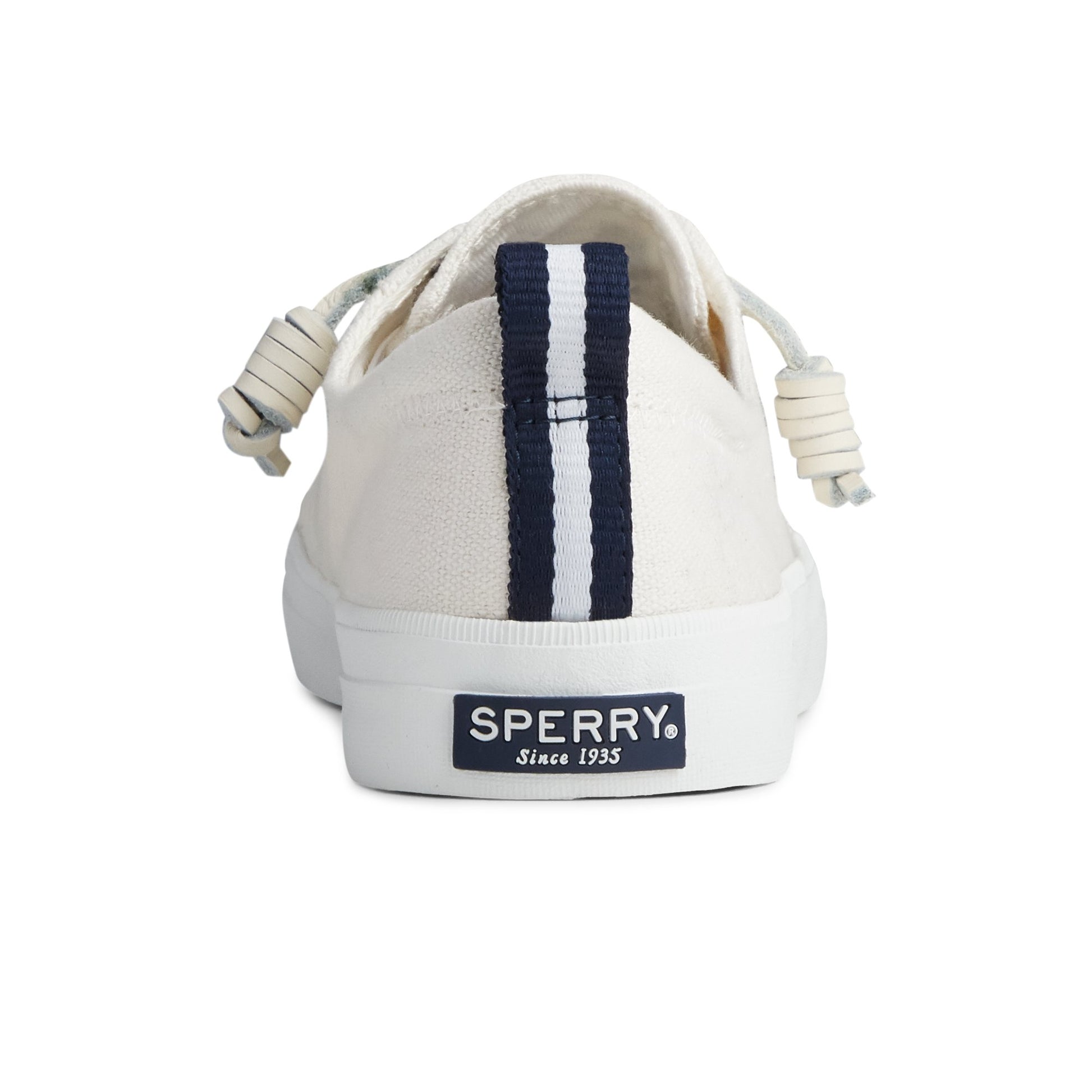 Close-up of the White Crest Vibe Sneaker Vulcanized Sneaker
