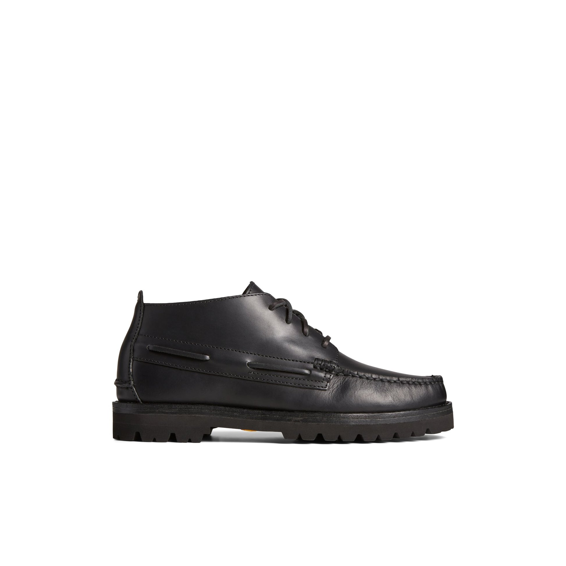 Main View of Black Authentic Original  Vibram Suede Chukka Chukka Boots for Mens
