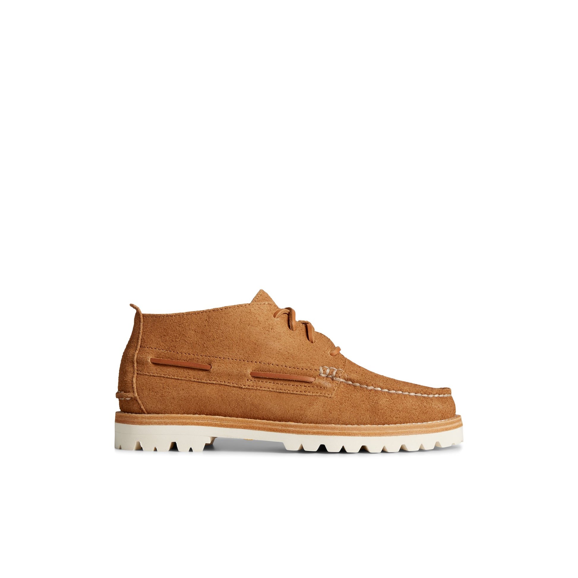 Main View of Medium Beige Authentic Original  Vibram Suede Chukka Chukka Boots for Unisex