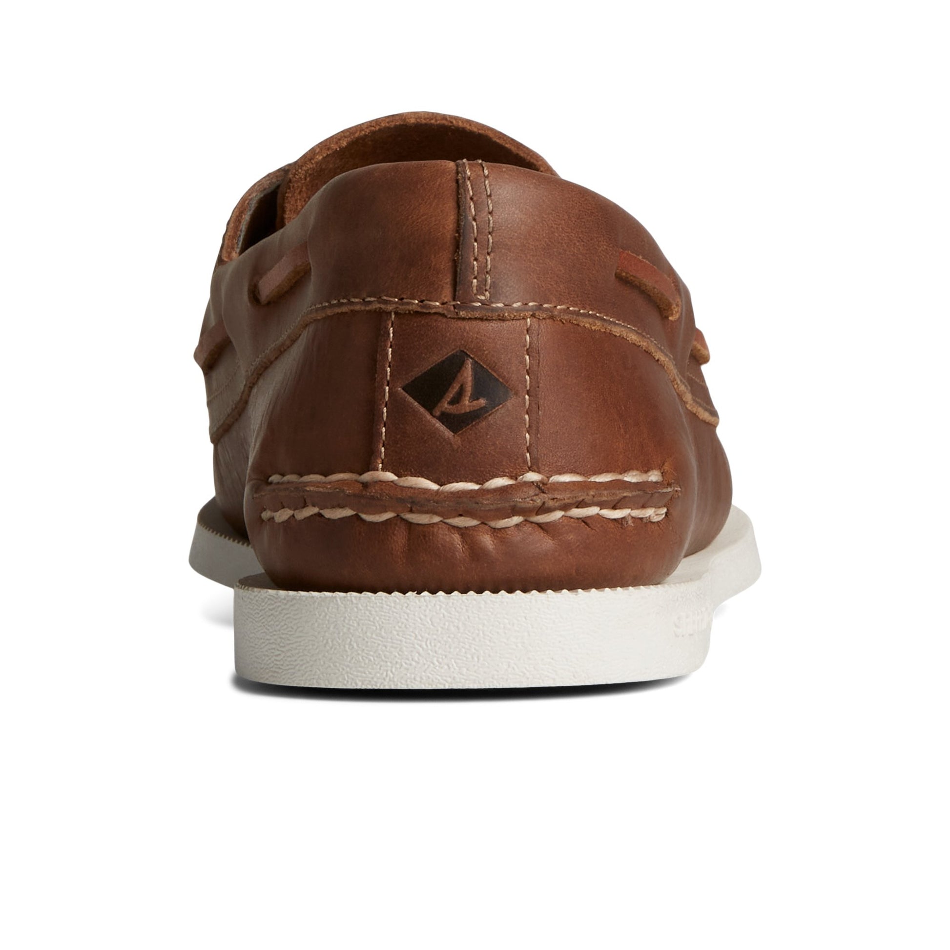 Close-up of the Medium Beige Authentic Original™ Cross Lace Boat Shoe Boat Shoes
