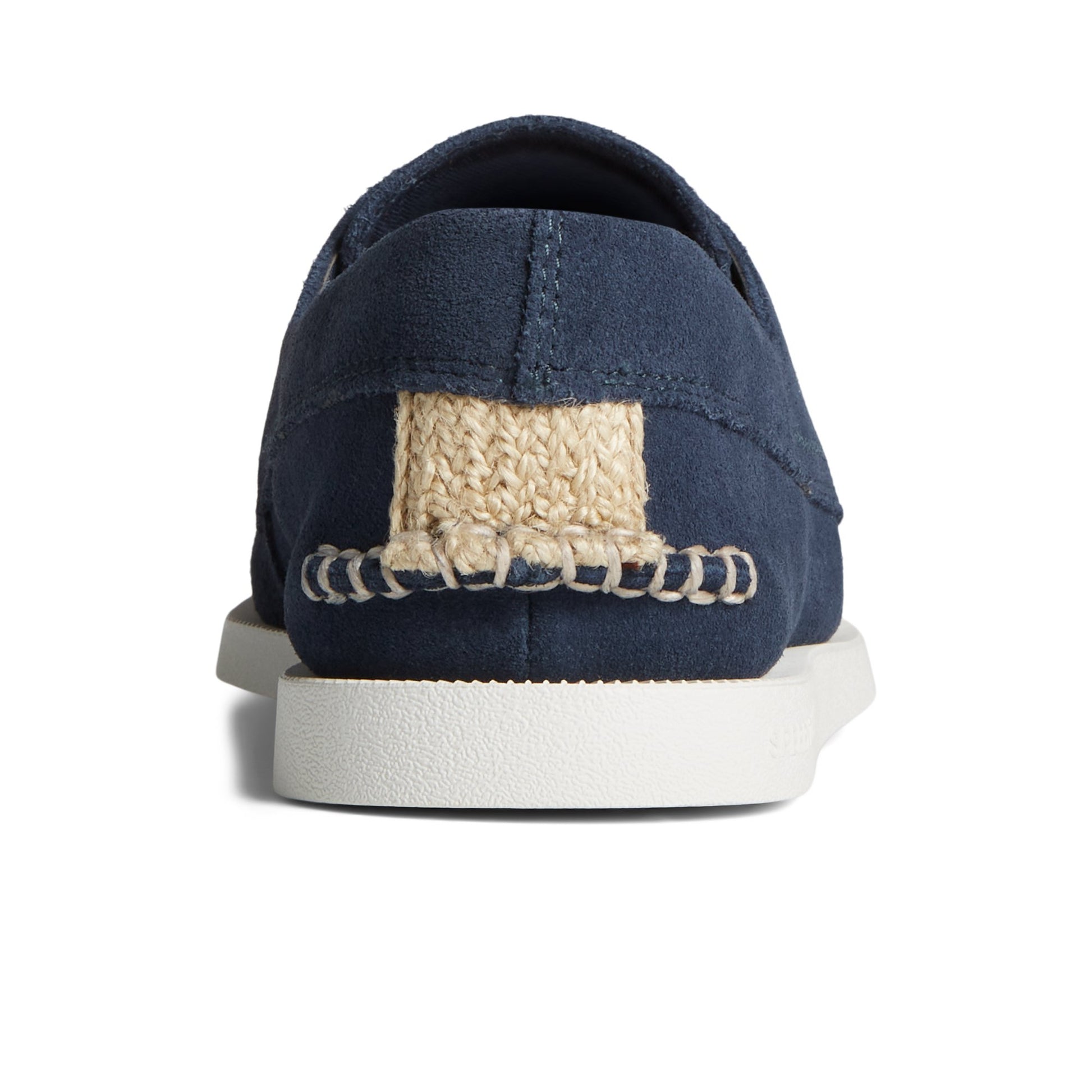 Close-up of the Navy Authentic Original™ Sirocco Suede Boat Shoe Boat Shoes