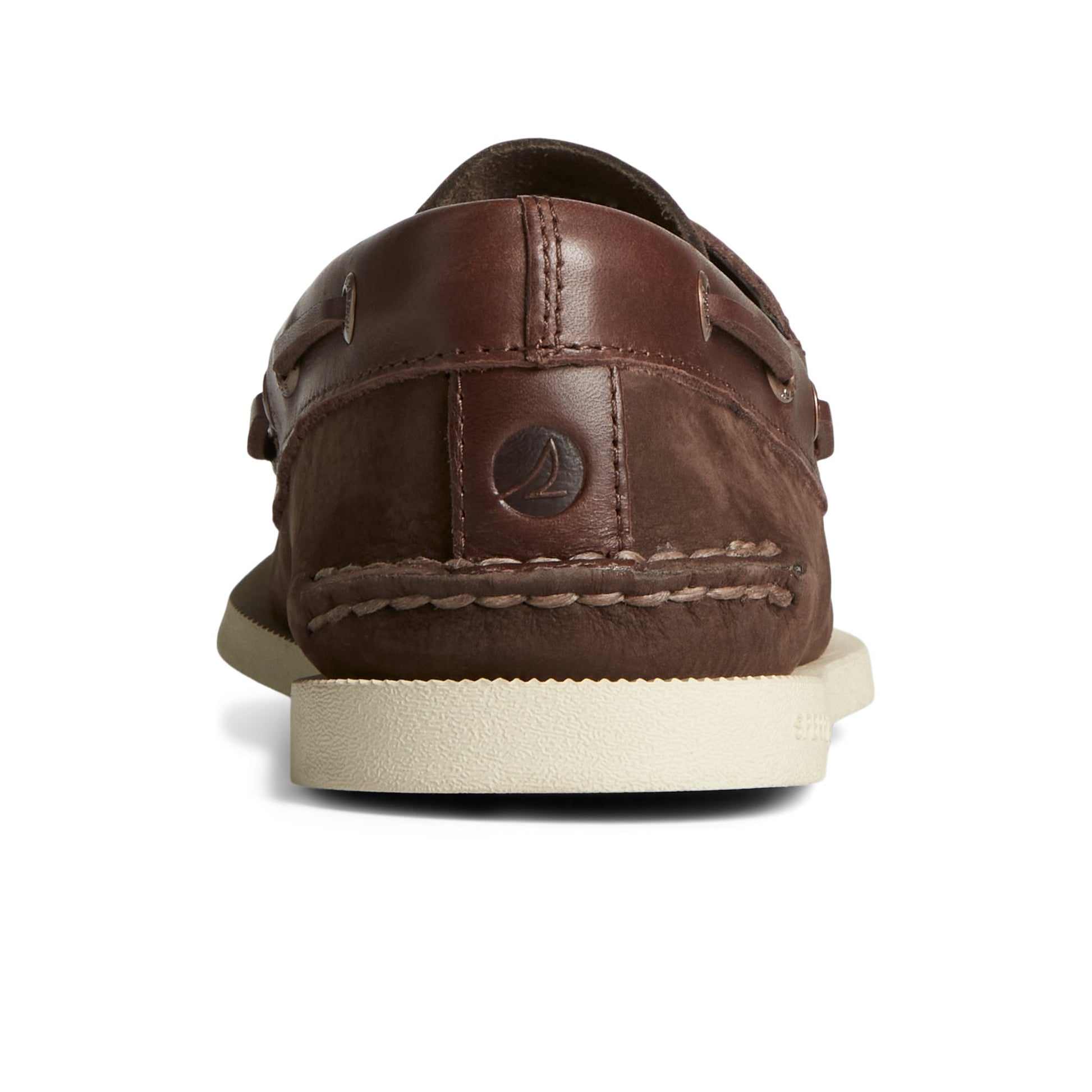 Close-up of the Brown Authentic Original™ Nubuck Boat Shoe Boat Shoes