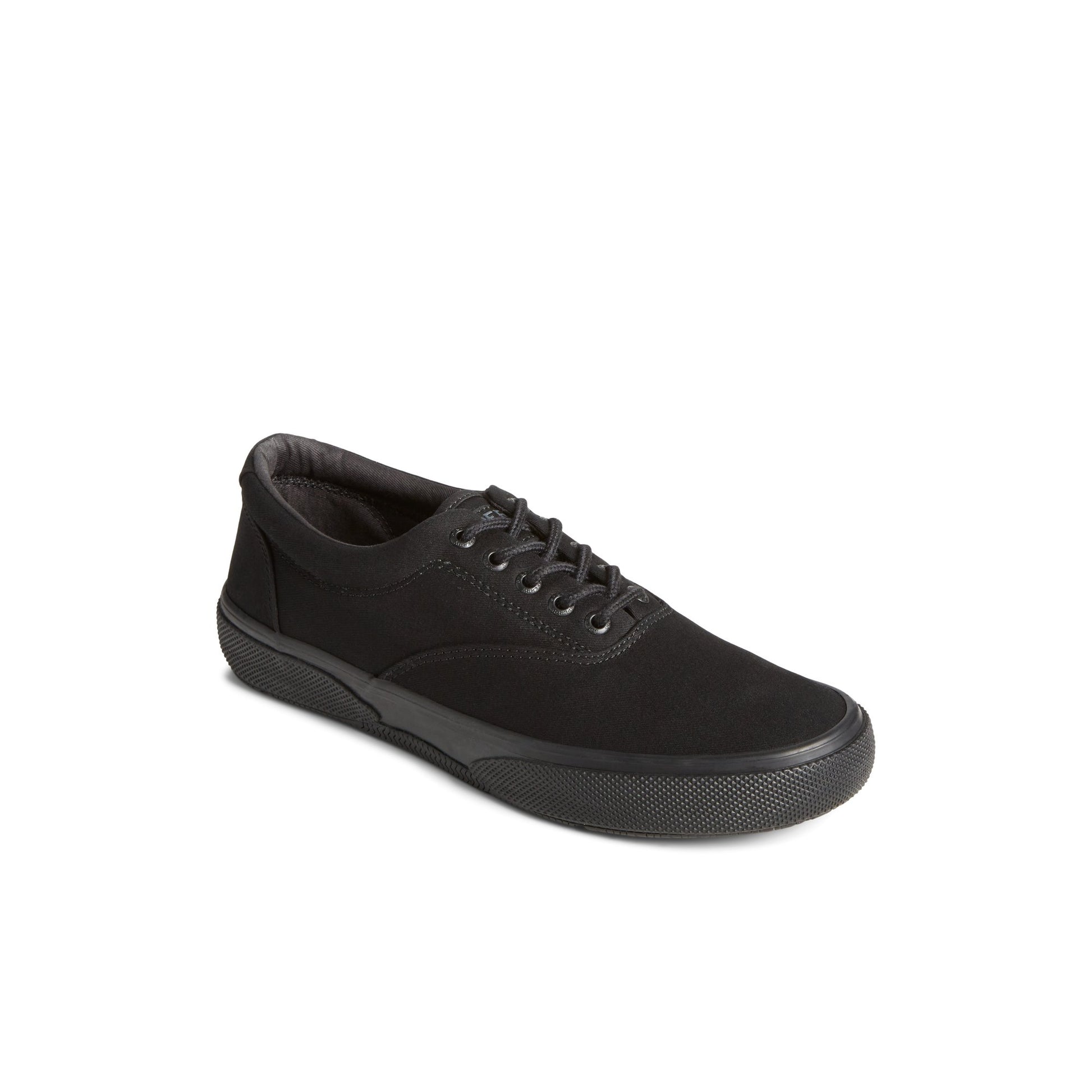 Three-quarter angle of Black Halyard CVO Sneaker Vulcanized Sneaker's front side