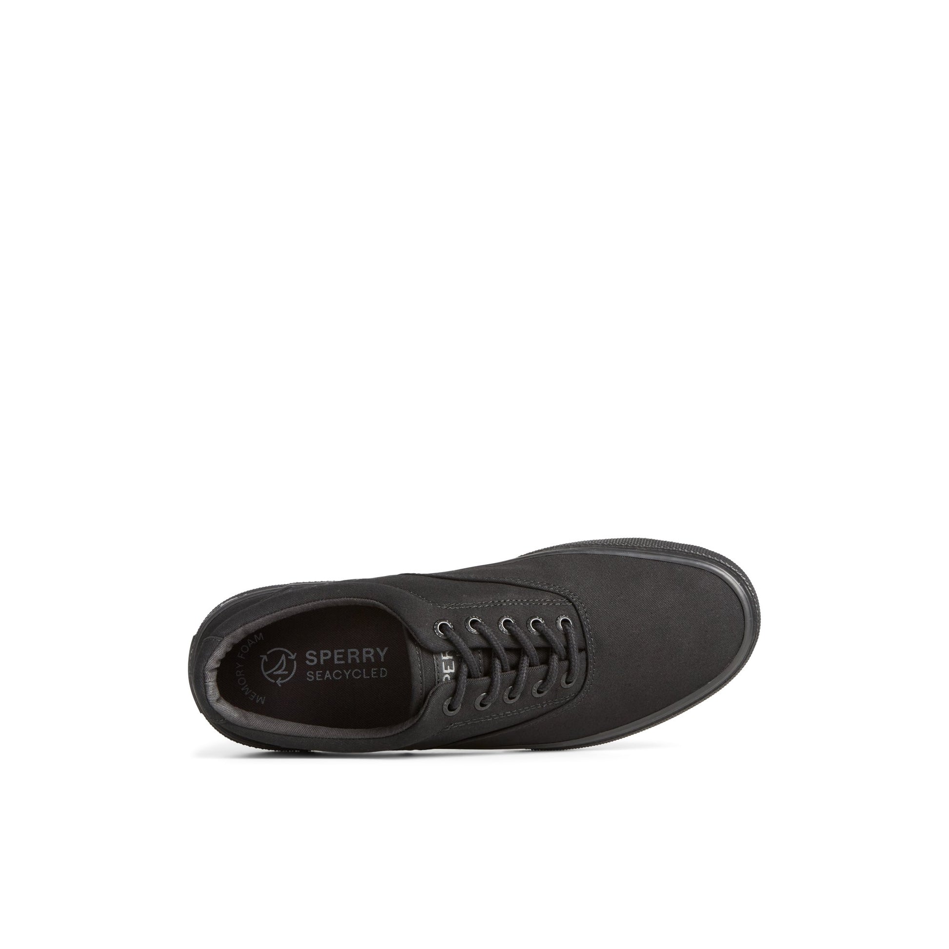 Top-down view of the Black Halyard CVO Sneaker Vulcanized Sneaker