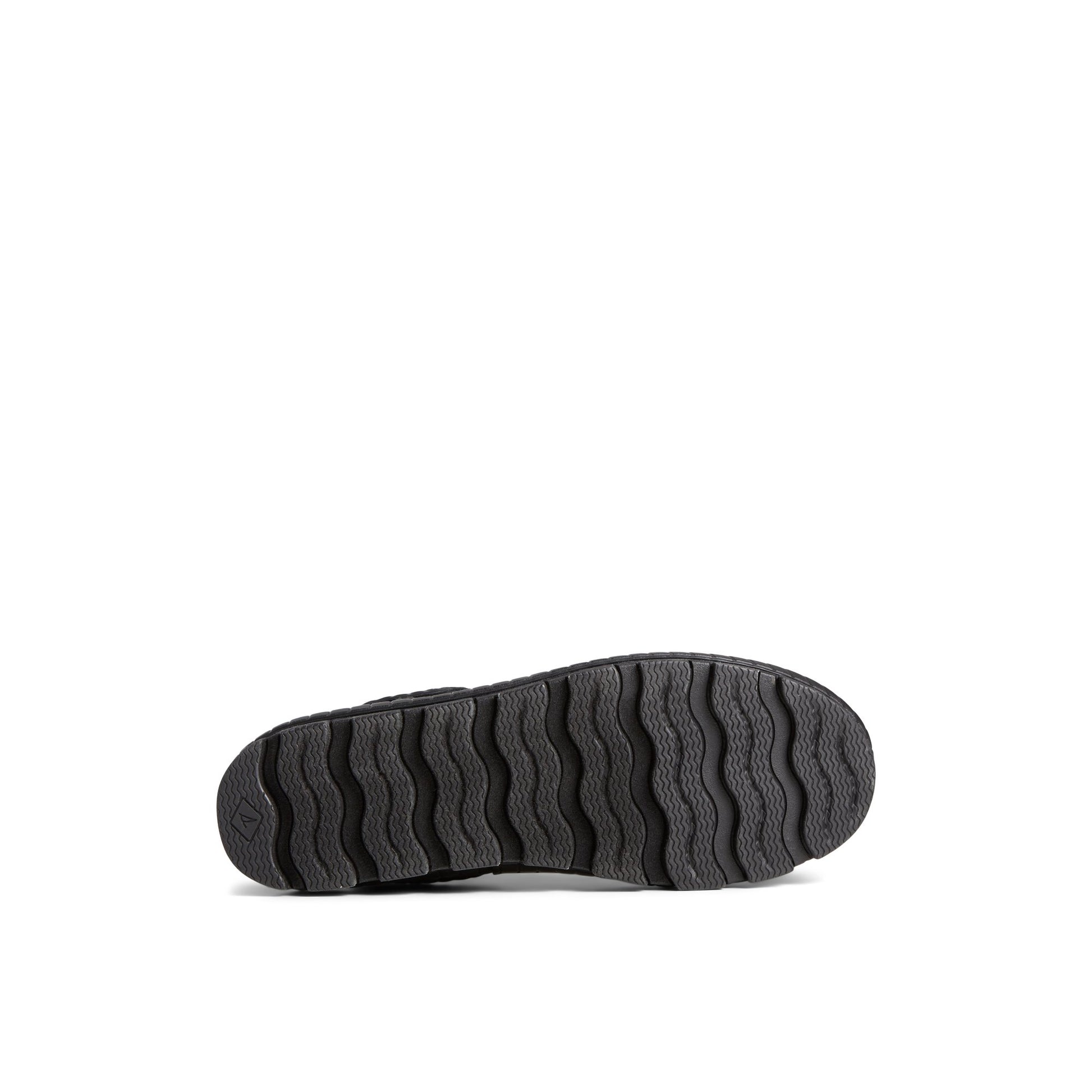 View of Black Torrent Chelsea Waterproof Rain Boot Chelsea Rain Boot's sole