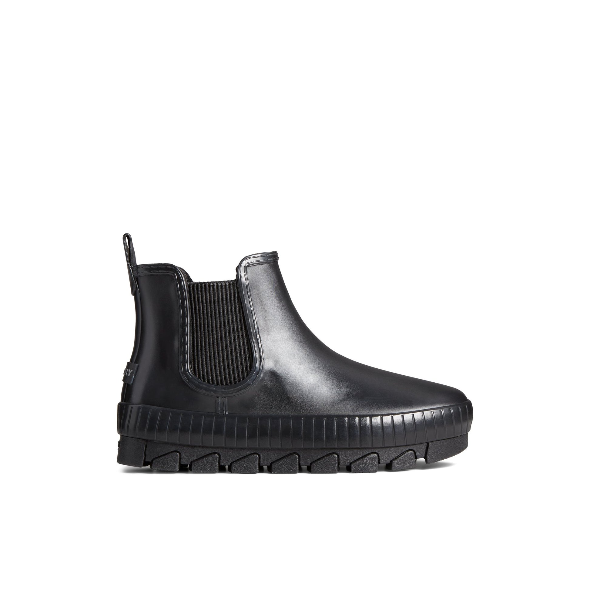 Main View of Black Torrent Chelsea Waterproof Rain Boot Chelsea Rain Boot for Womens