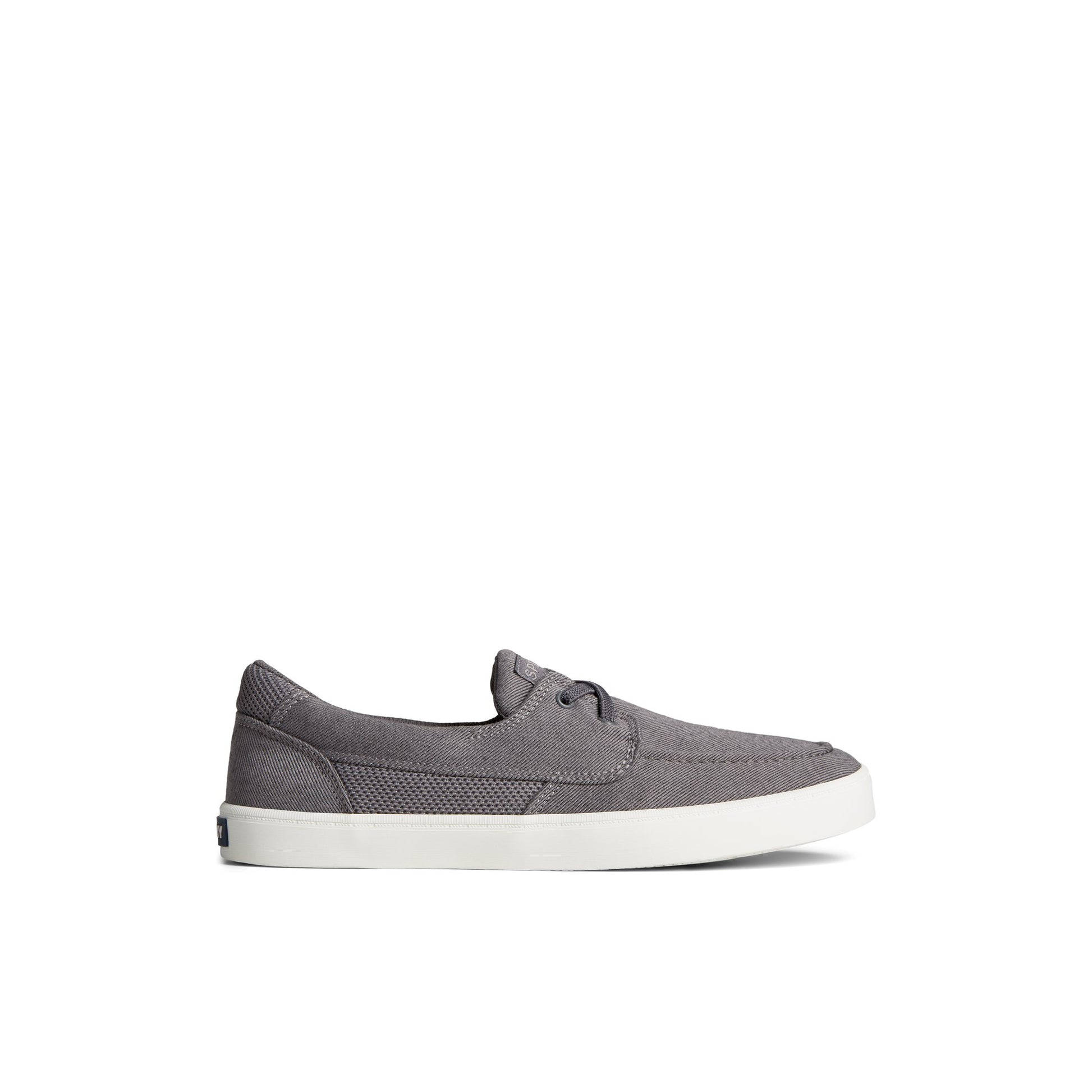 Main View of Grey SeaCycled™ Bowery Sneaker Vulcanized Sneaker for Mens