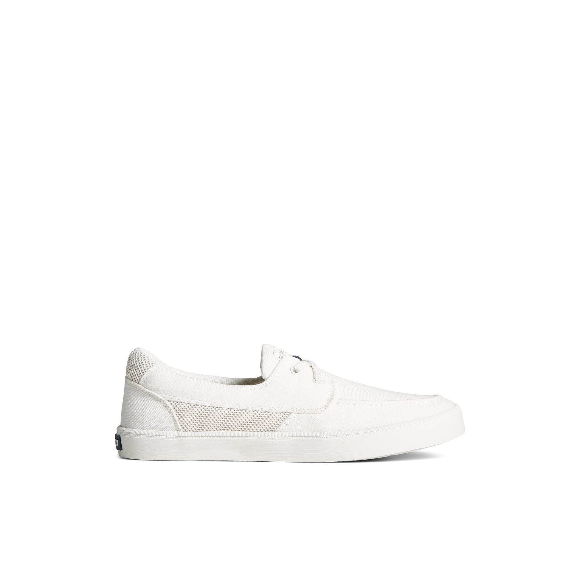 Main View of White SeaCycled™ Bowery Sneaker Vulcanized Sneaker for Mens