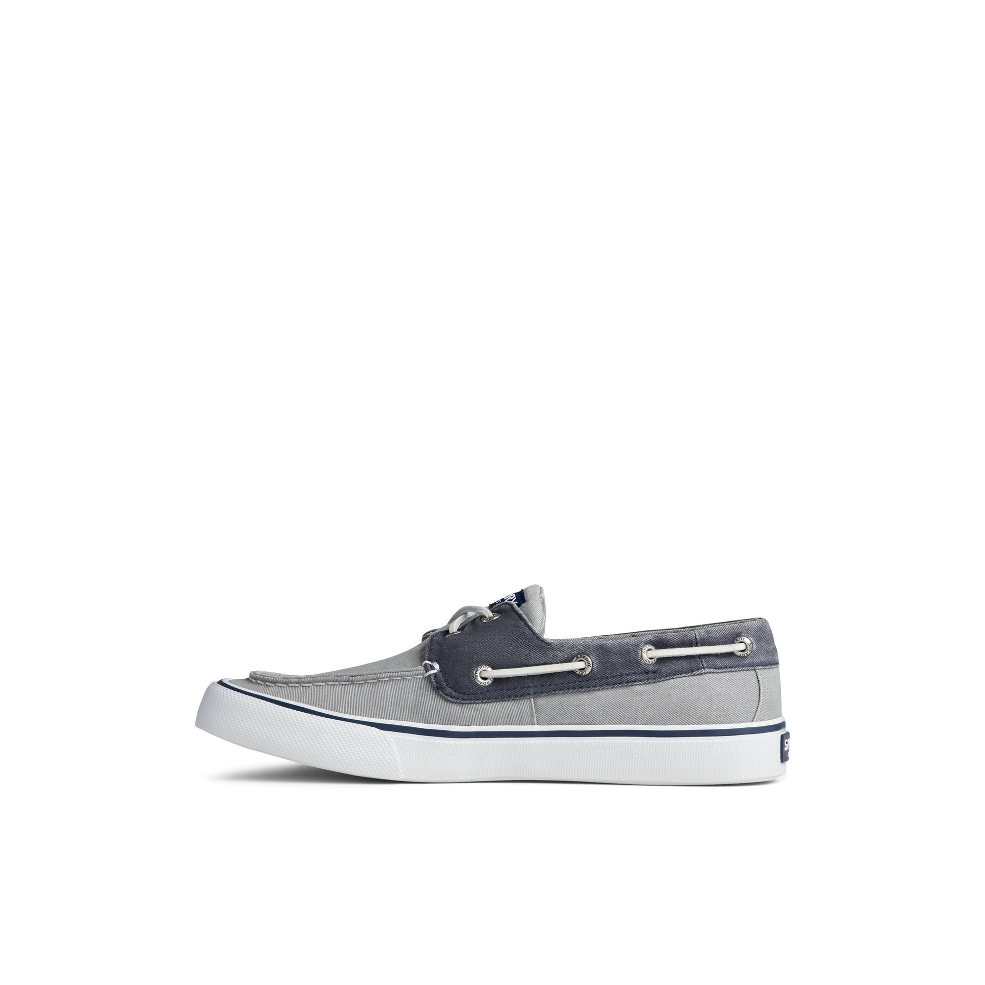 Side view of Grey Bahama II Sneaker Vulcanized Sneaker Boat Shoes