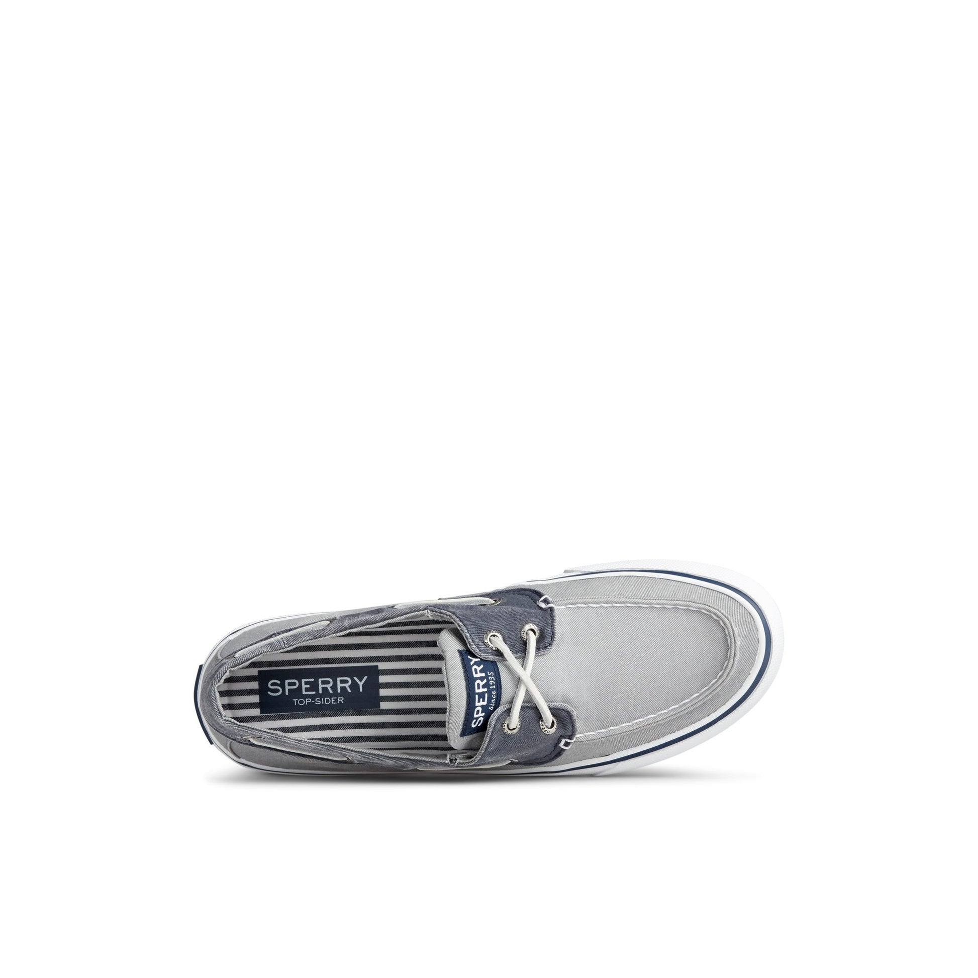 Top-down view of the Grey Bahama II Sneaker Vulcanized Sneaker Boat Shoes