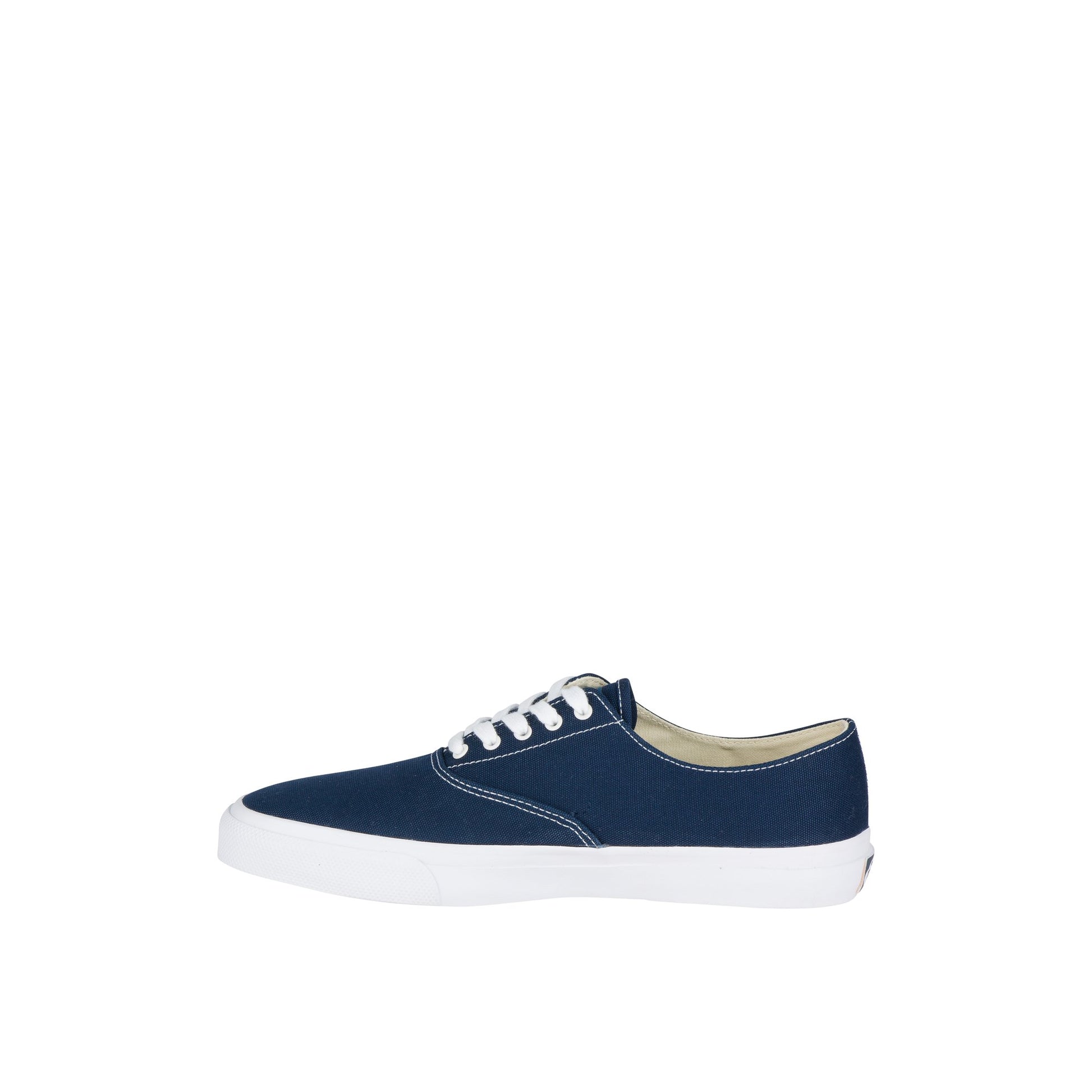 Side view of Navy Unisex Classic CVO Sneaker Vulcanized Sneaker