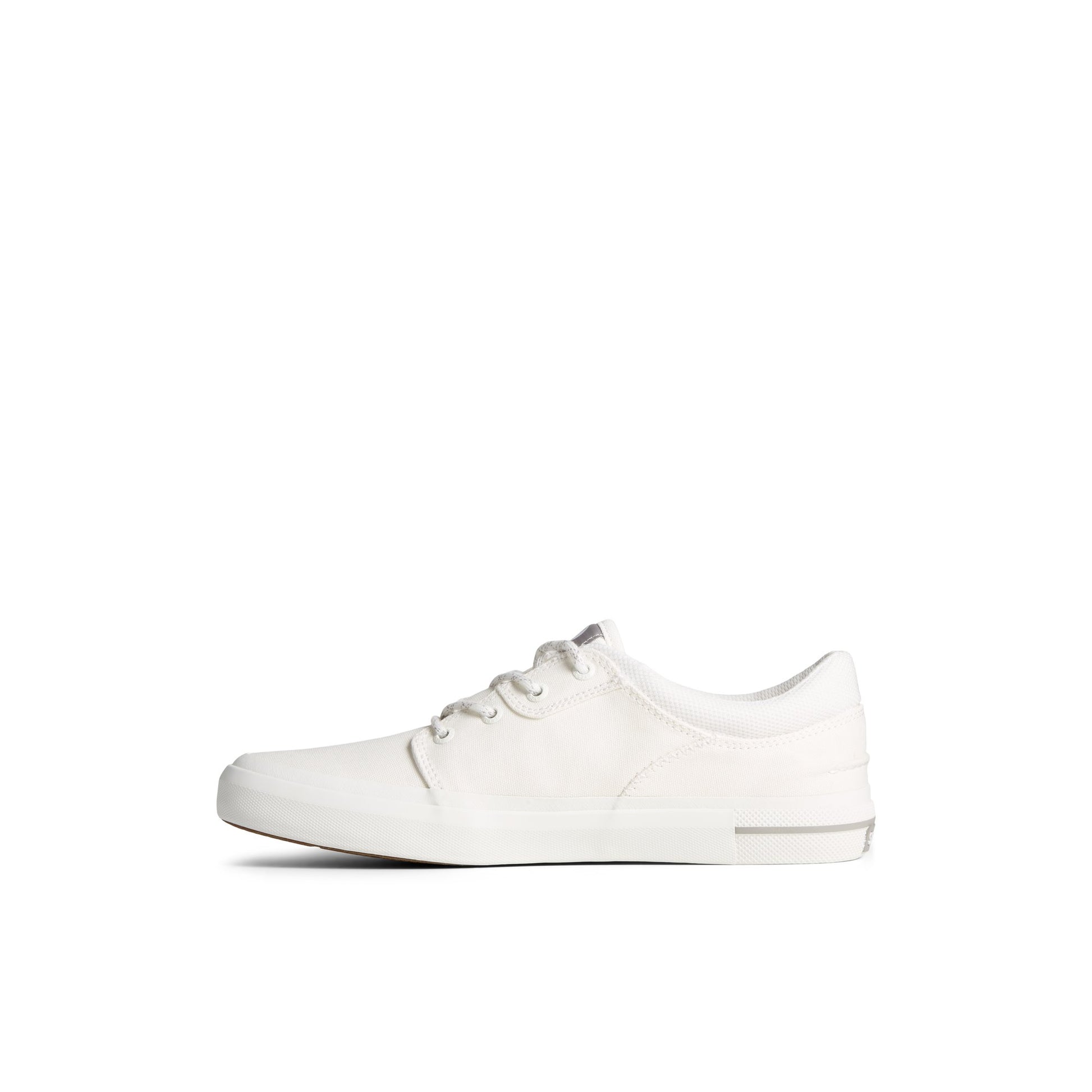 Side view of White Crossjack Sneaker Vulcanized Sneaker