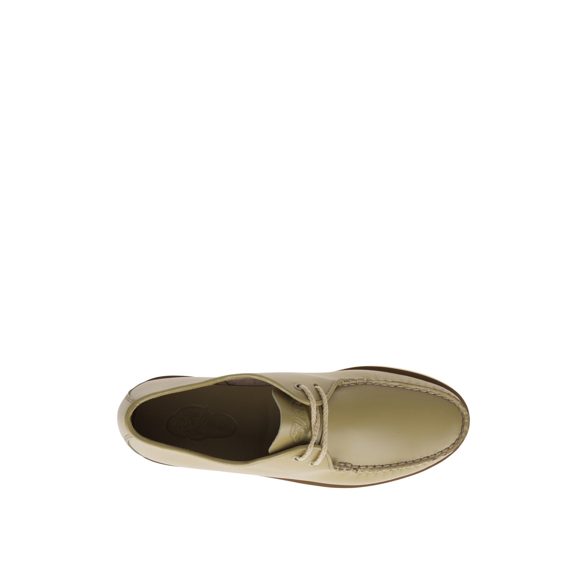 Top-down view of the Green Classic Captain's Oxford Boat Shoe