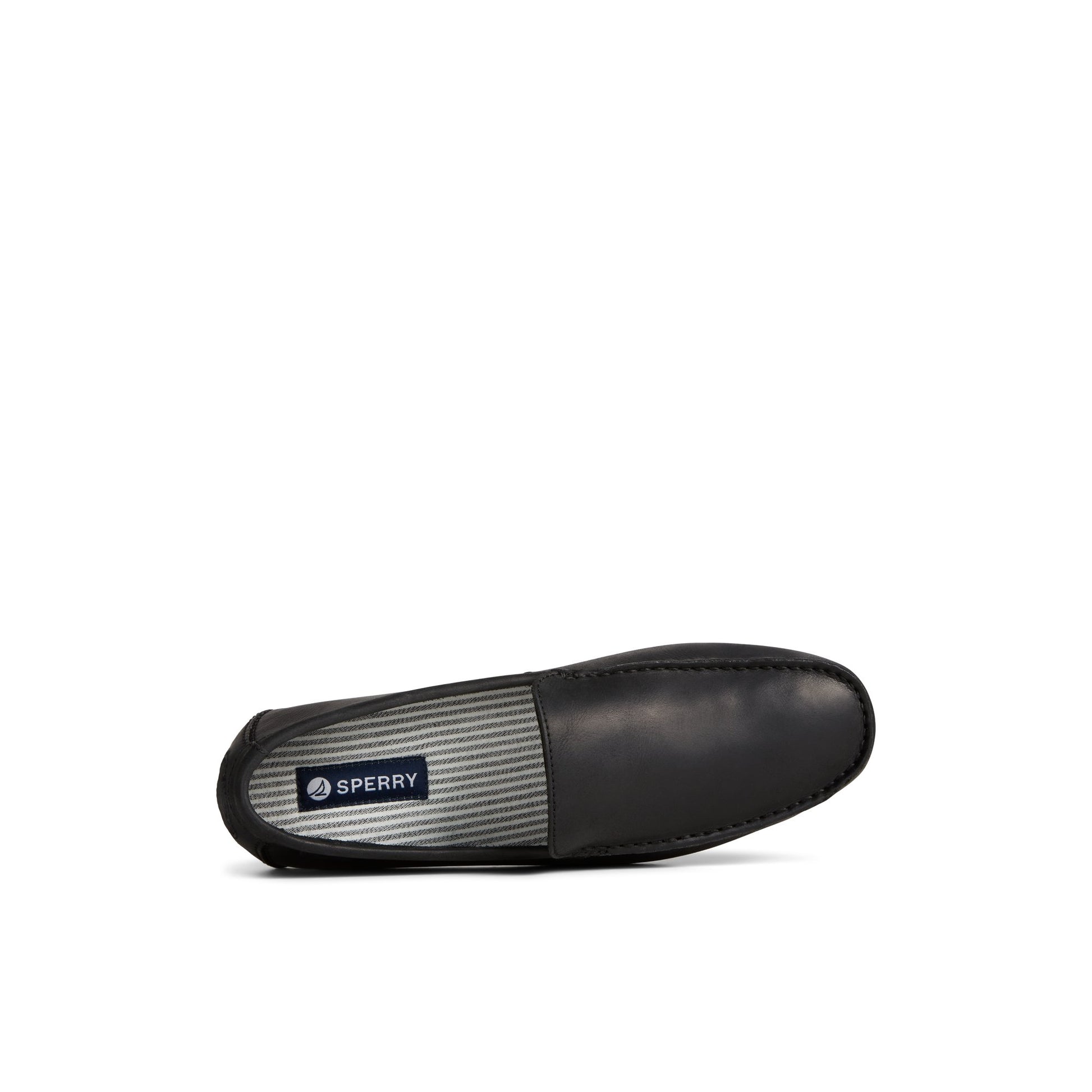 Top-down view of the Black Wave Venetian Driver Driver Loafer Casual Shoes