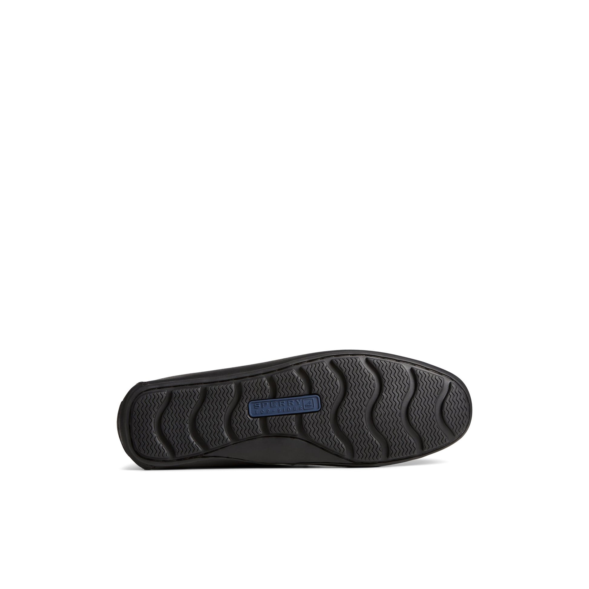 View of Black Wave Venetian Driver Driver Loafer Casual Shoes's sole