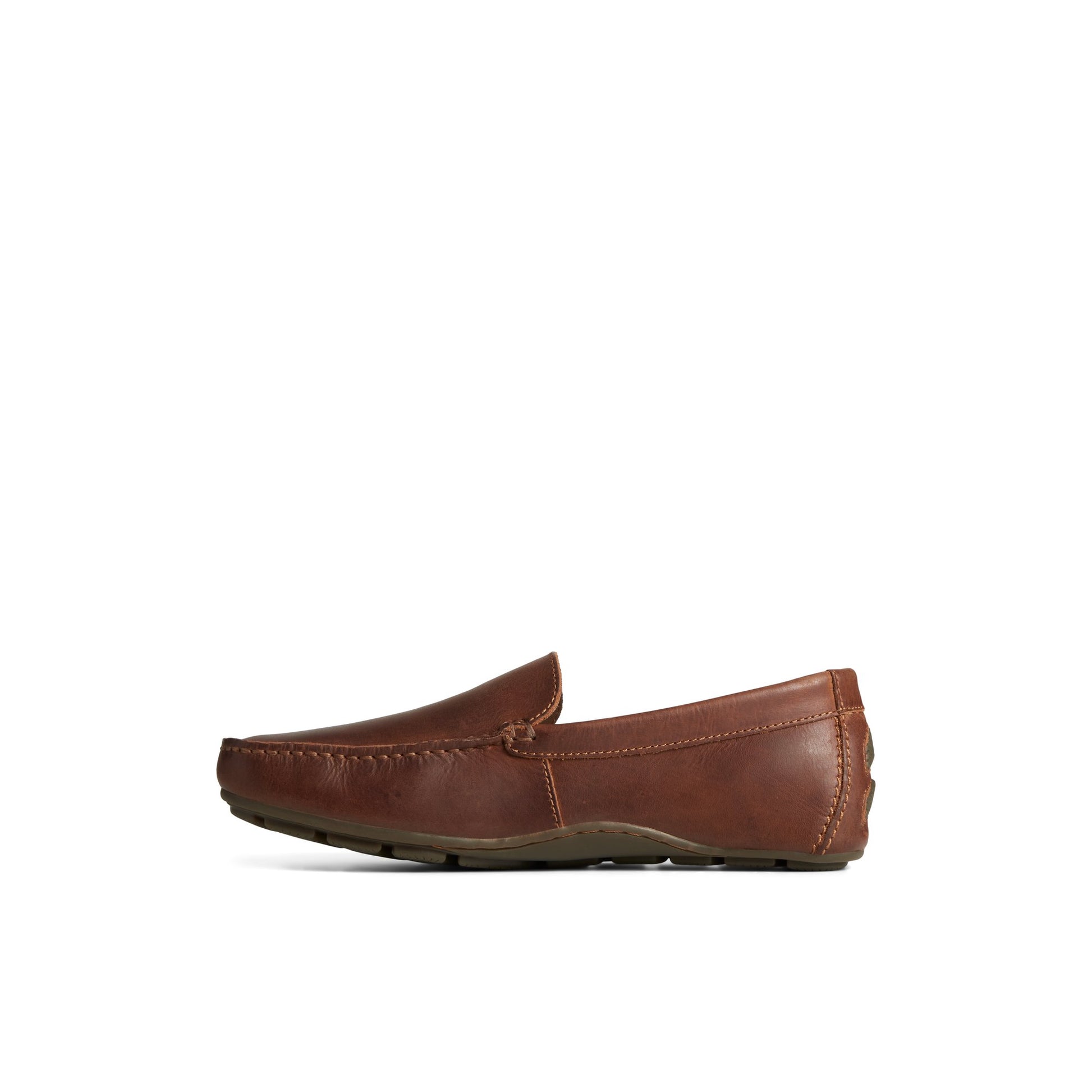 Side view of Medium Beige Wave Venetian Driver Driver Loafer Casual Shoes