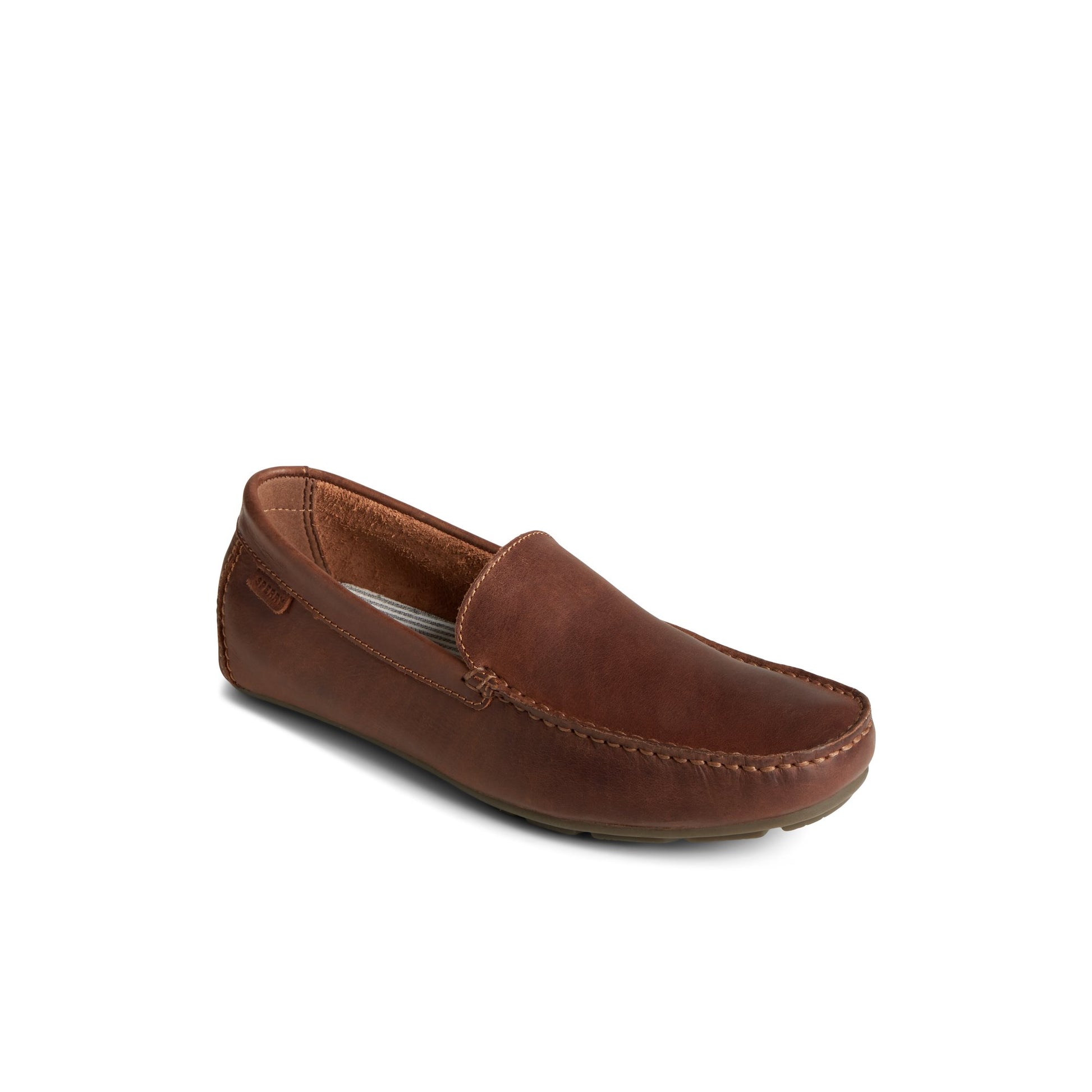 Three-quarter angle of Medium Beige Wave Venetian Driver Driver Loafer Casual Shoes's front side