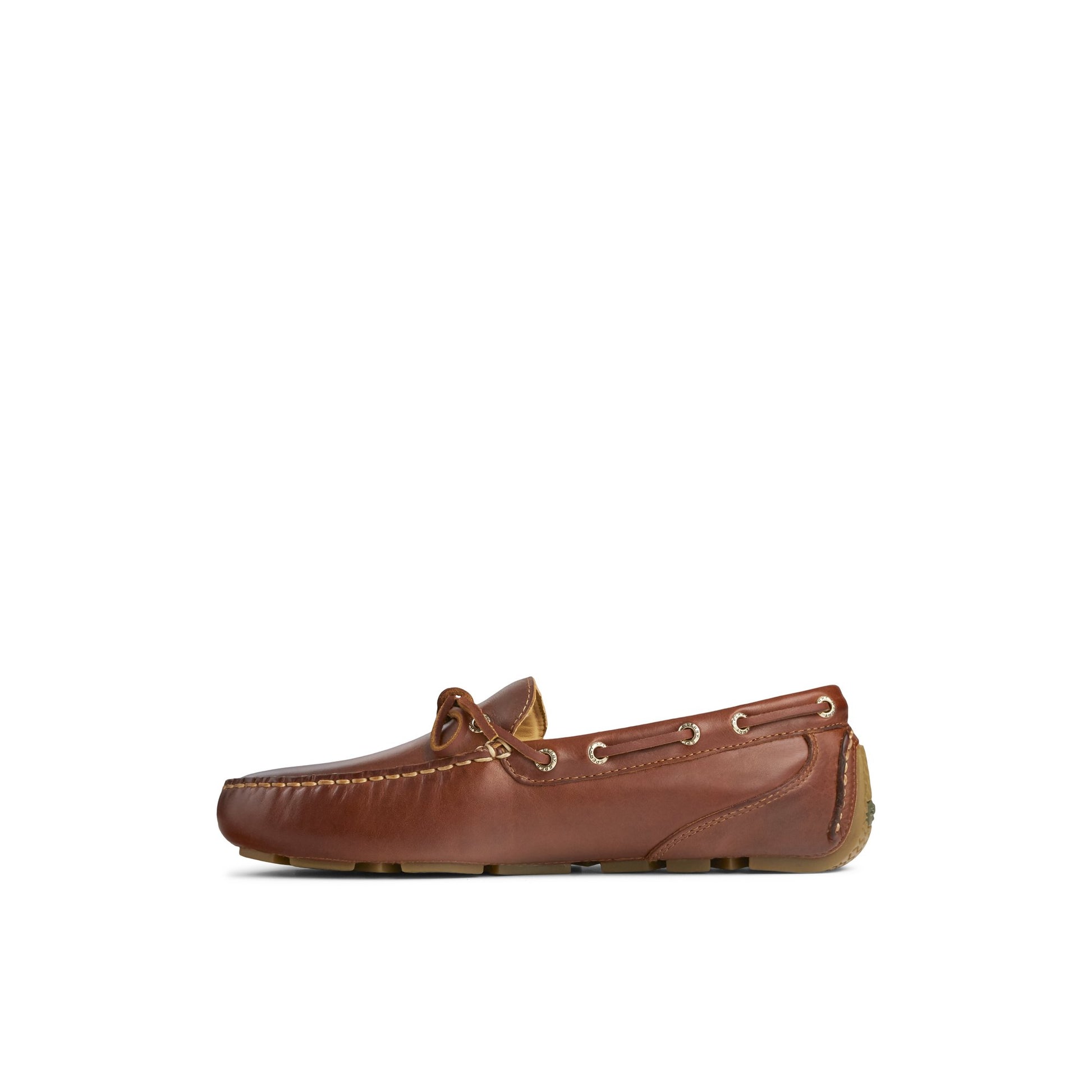 Side view of Medium Beige Gold Cup™ Harpswell 1-Eye Driver Driver Loafer Casual Shoes