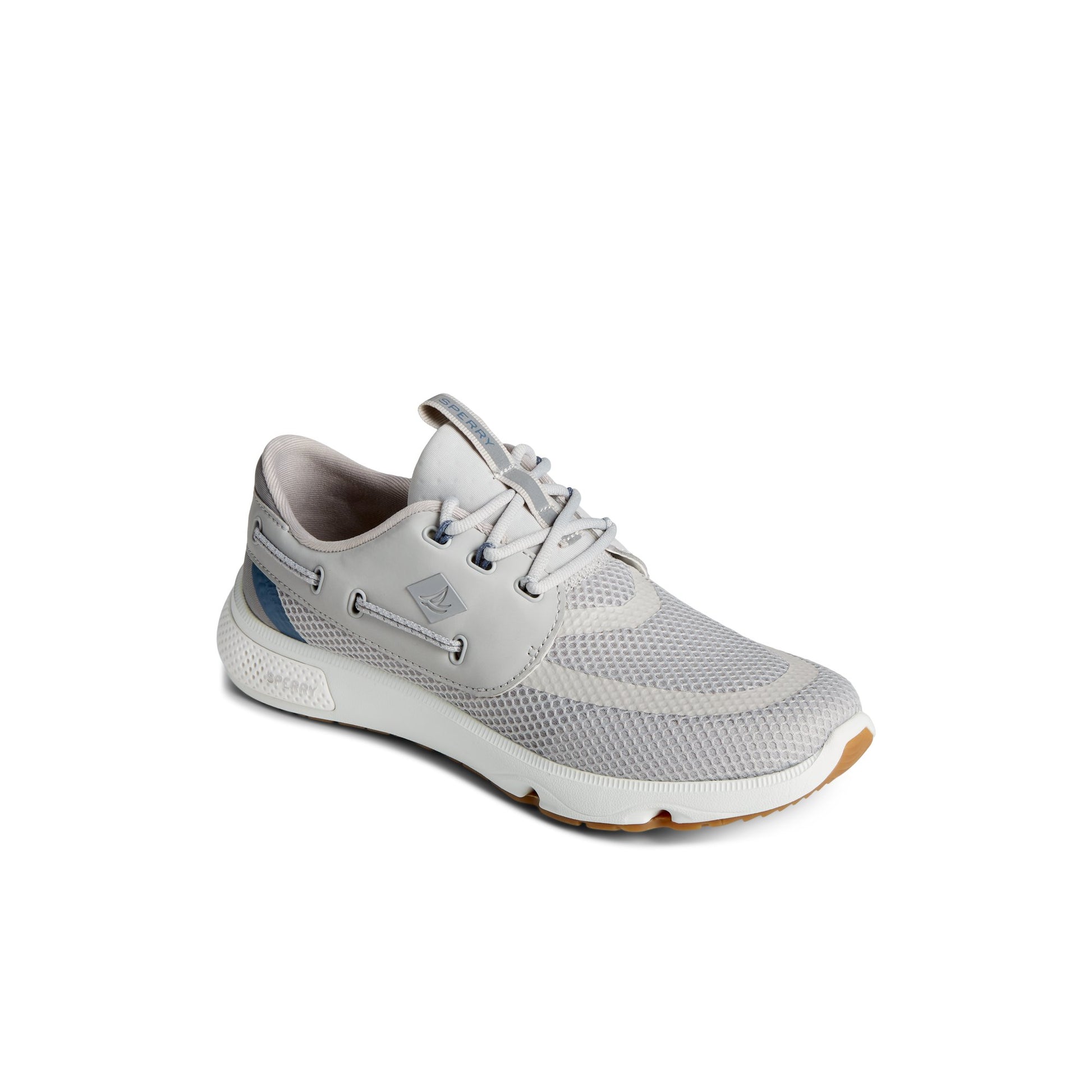 Three-quarter angle of Grey 7 Sea 3 Eye Sneaker Sneakers's front side