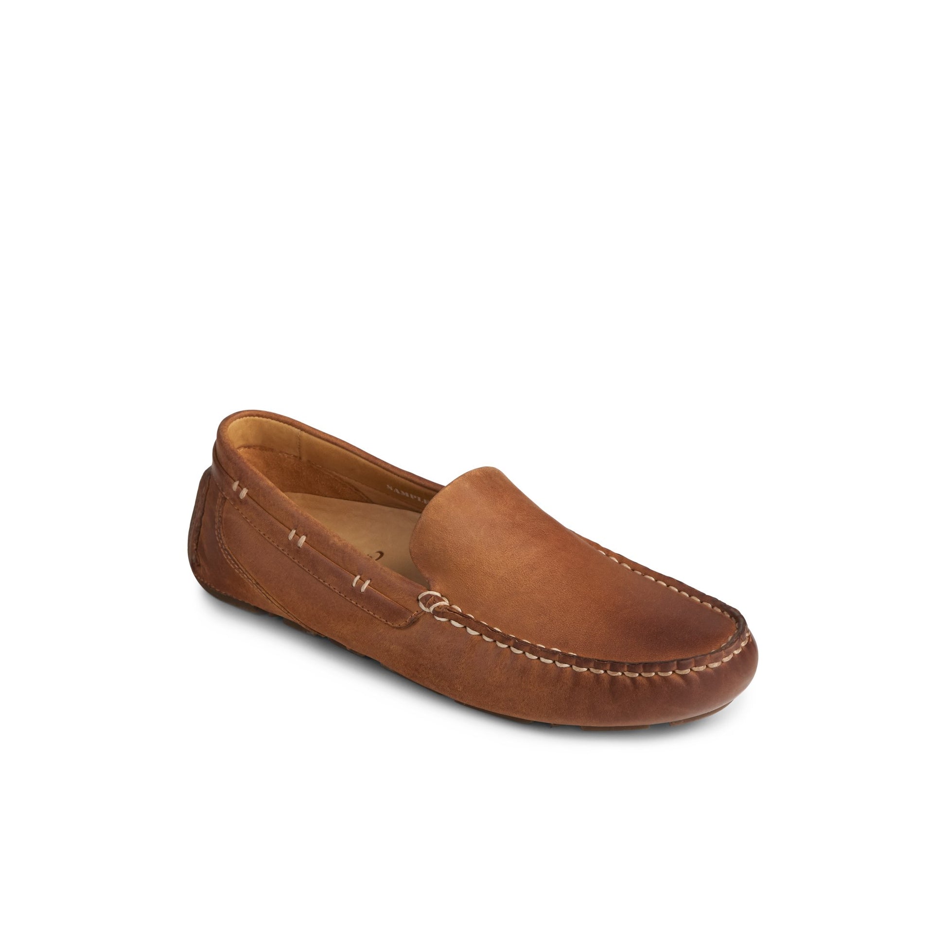 Three-quarter angle of Medium Beige Gold Cup™ Harpswell Driver Driver Loafer Casual Shoes's front side