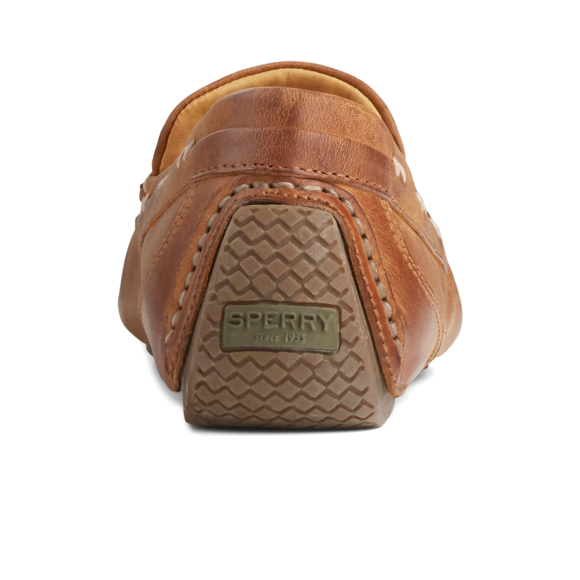 Close-up of the Medium Beige Gold Cup™ Harpswell Driver Driver Loafer Casual Shoes