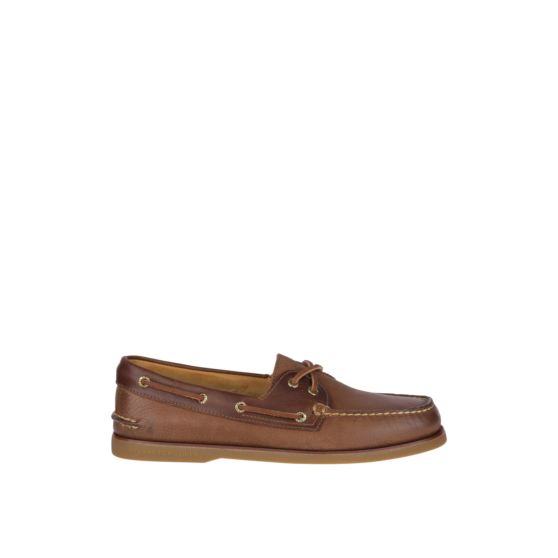 Main View of Medium Beige Gold Cup™ Authentic Original™ Rivingston Boat Shoe Boat Shoes for Mens