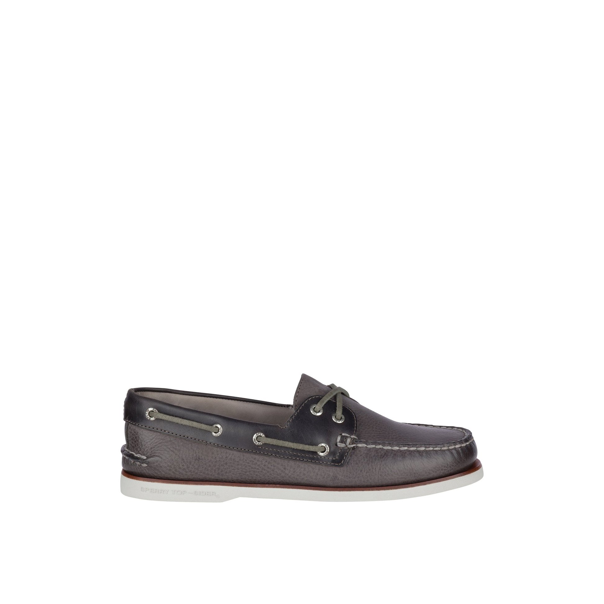 Main View of Grey Gold Cup™ Authentic Original™ Rivingston Boat Shoe Boat Shoes for Mens