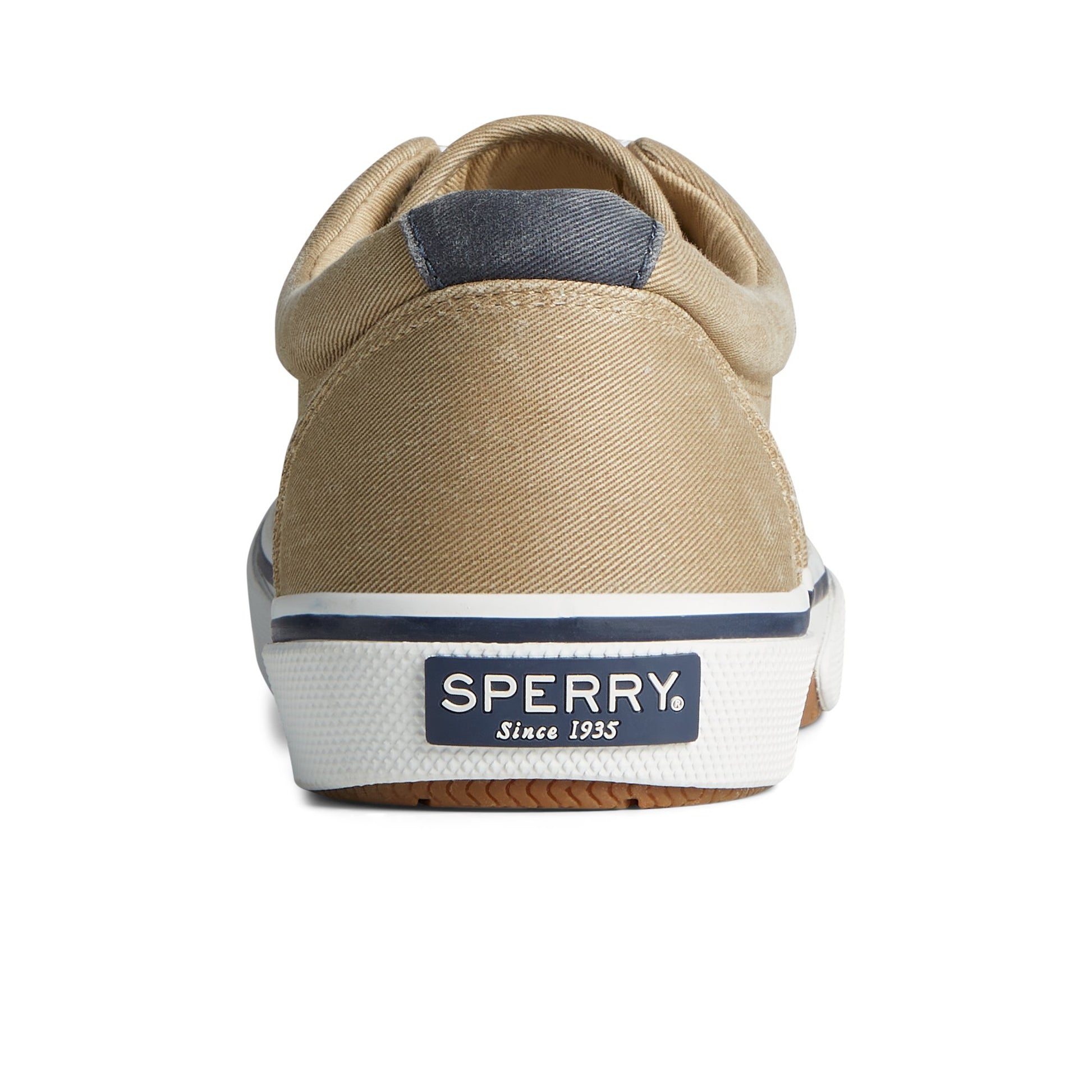 Close-up of the Khaki Halyard CVO Salt Washed Sneaker Vulcanized Sneaker
