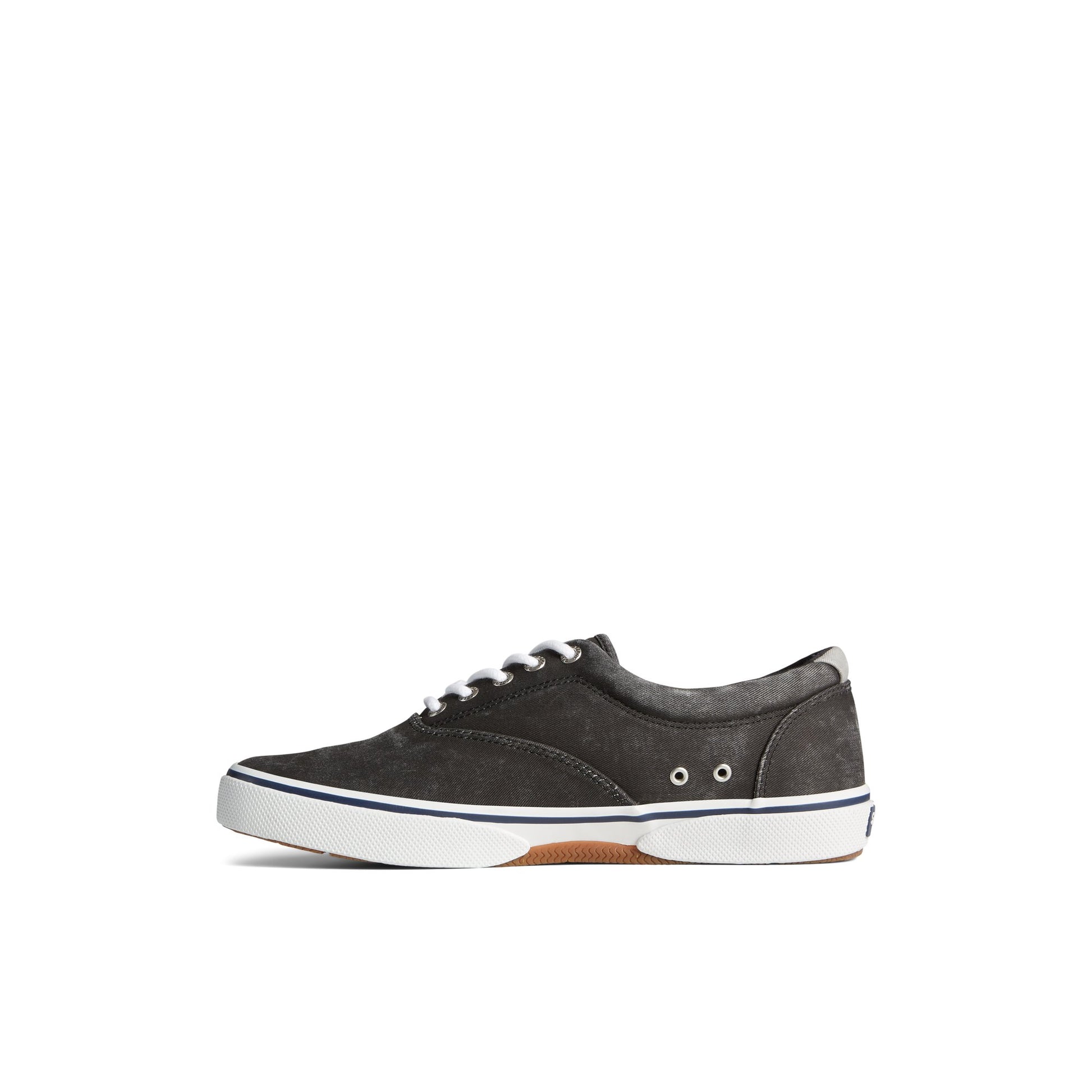 Side view of Black Halyard CVO Salt Washed Sneaker Vulcanized Sneaker