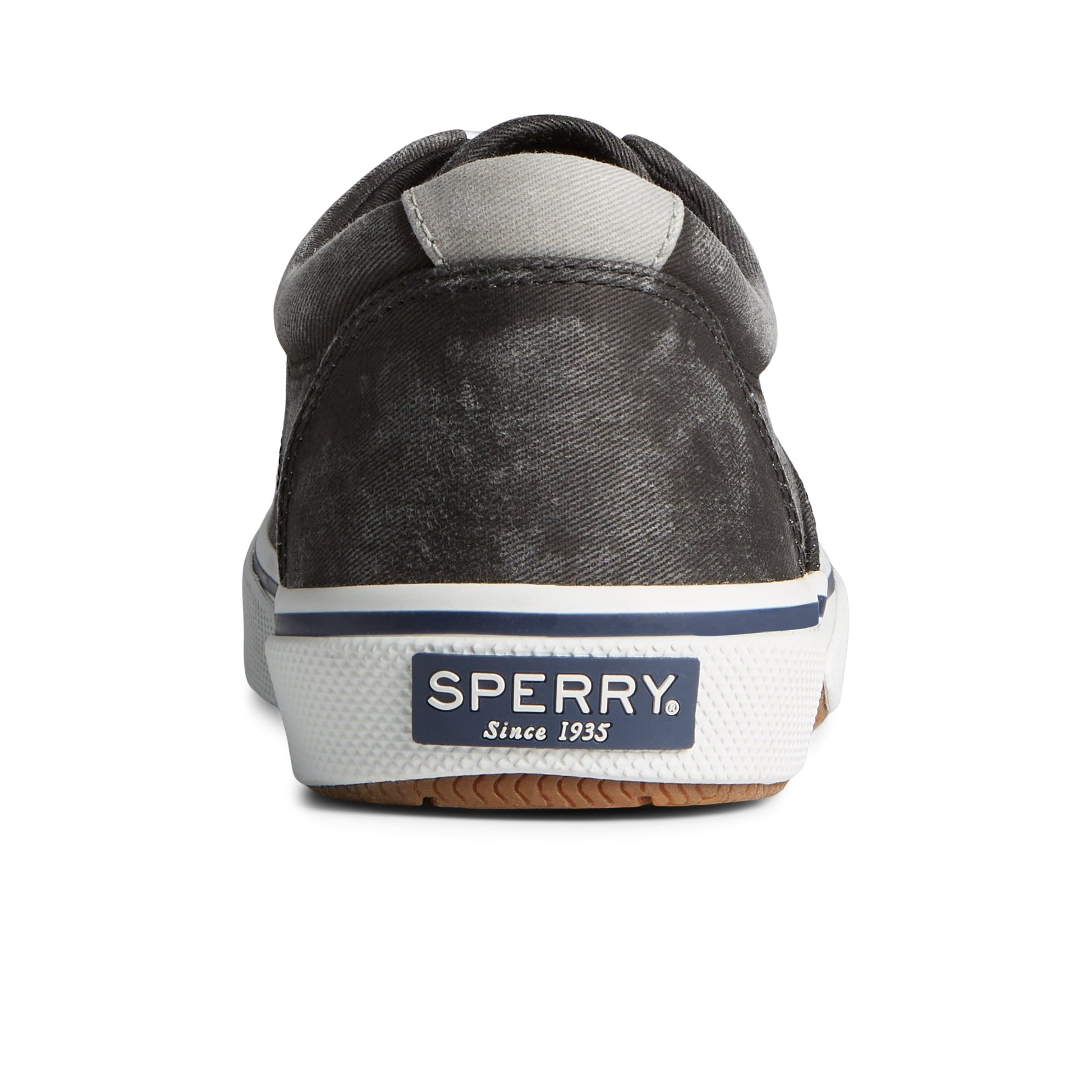Close-up of the Black Halyard CVO Salt Washed Sneaker Vulcanized Sneaker