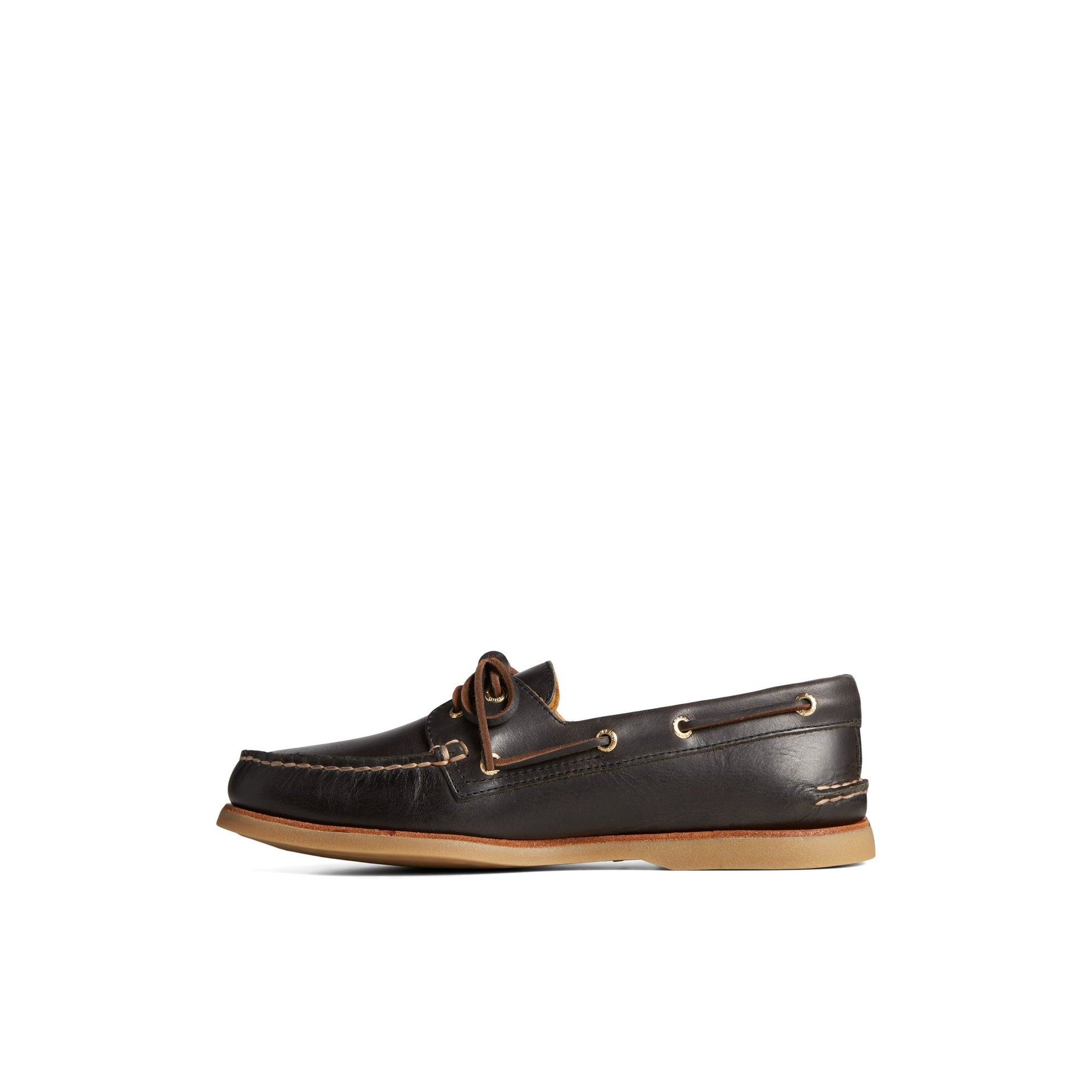 Side view of Black Gold Cup™ Authentic Original™ Orleans Leather Boat Shoe Boat Shoes