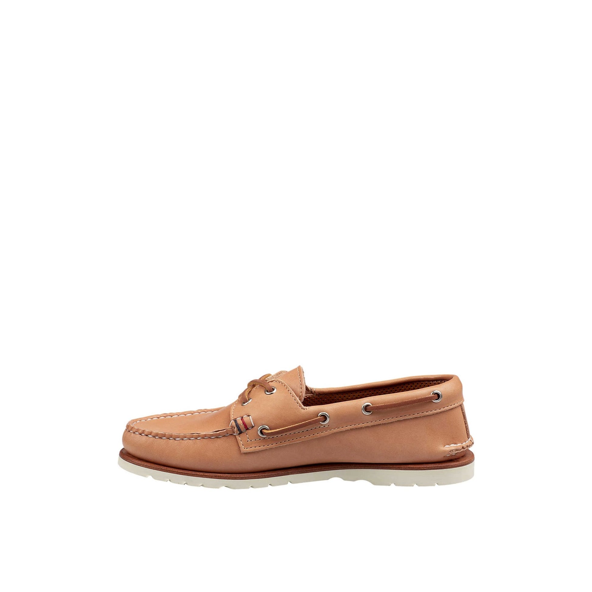 Side view of Natural Gold Cup™ Authentic Original™ Handcrafted in Maine Boat Shoe Boat Shoes