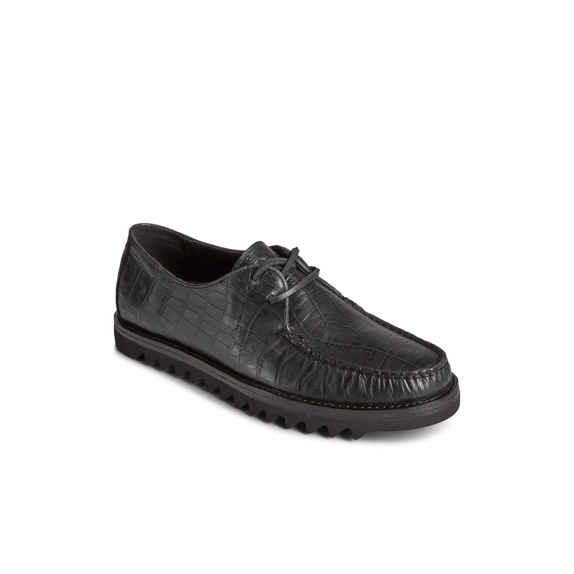 Noah Sperry Top Sider Captain’s Oxford Noah - Sperry The Captain's Oxford Croc-Effect Leather Shoes