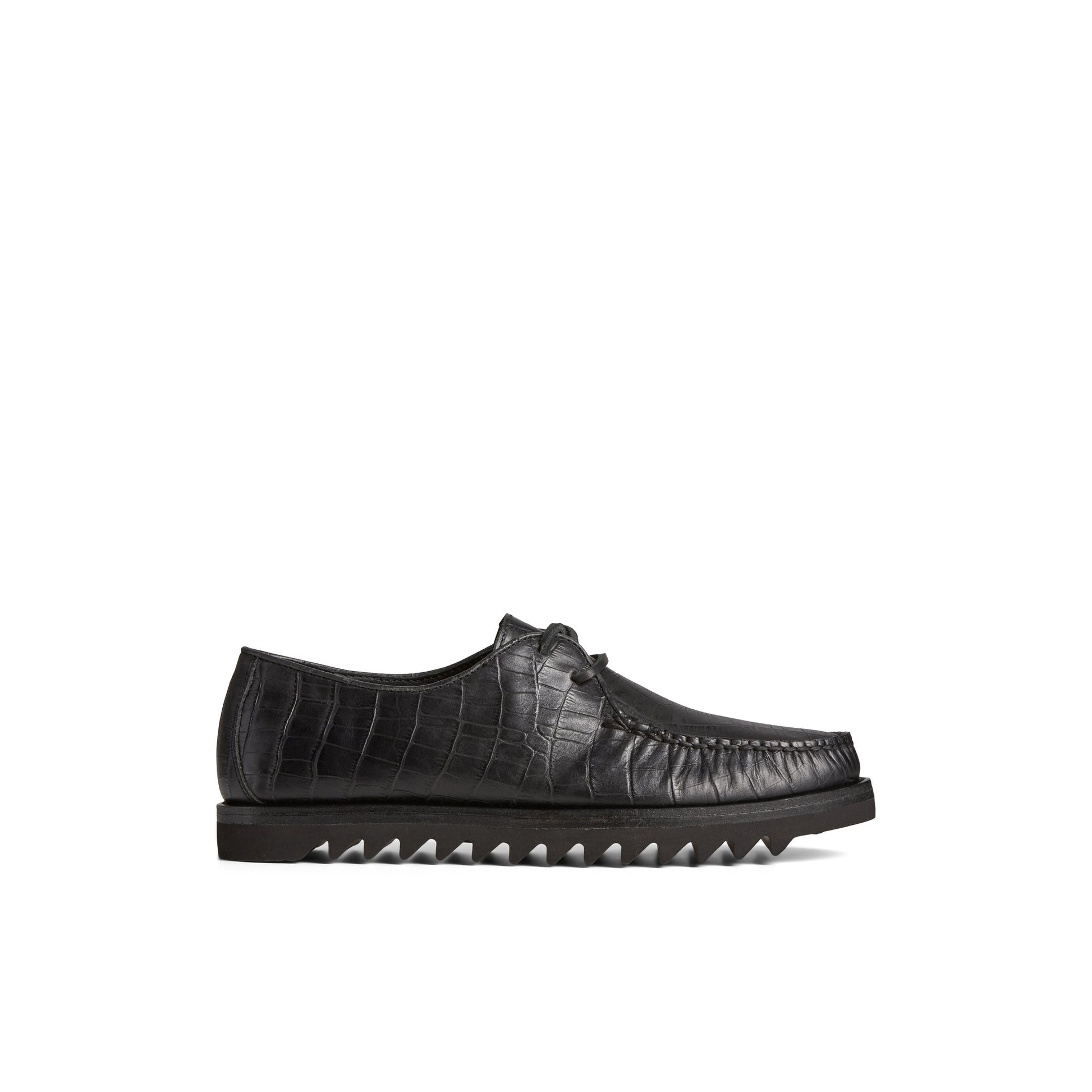 Main View of Black Unisex Captain's Vibram Oxford Captain's Oxford Dress Shoes for Unisex