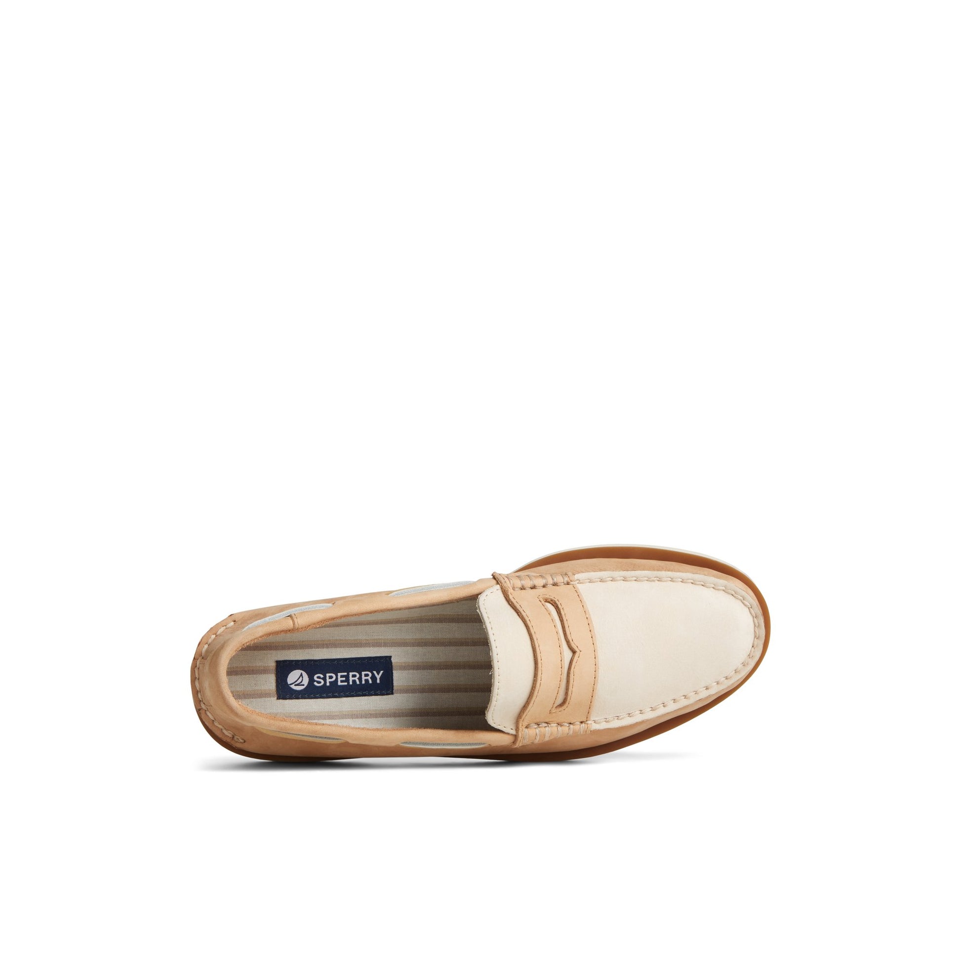 Top-down view of the Brown Primary - Multi Authentic Original™ Double Sole Penny Loafer Penny Loafer